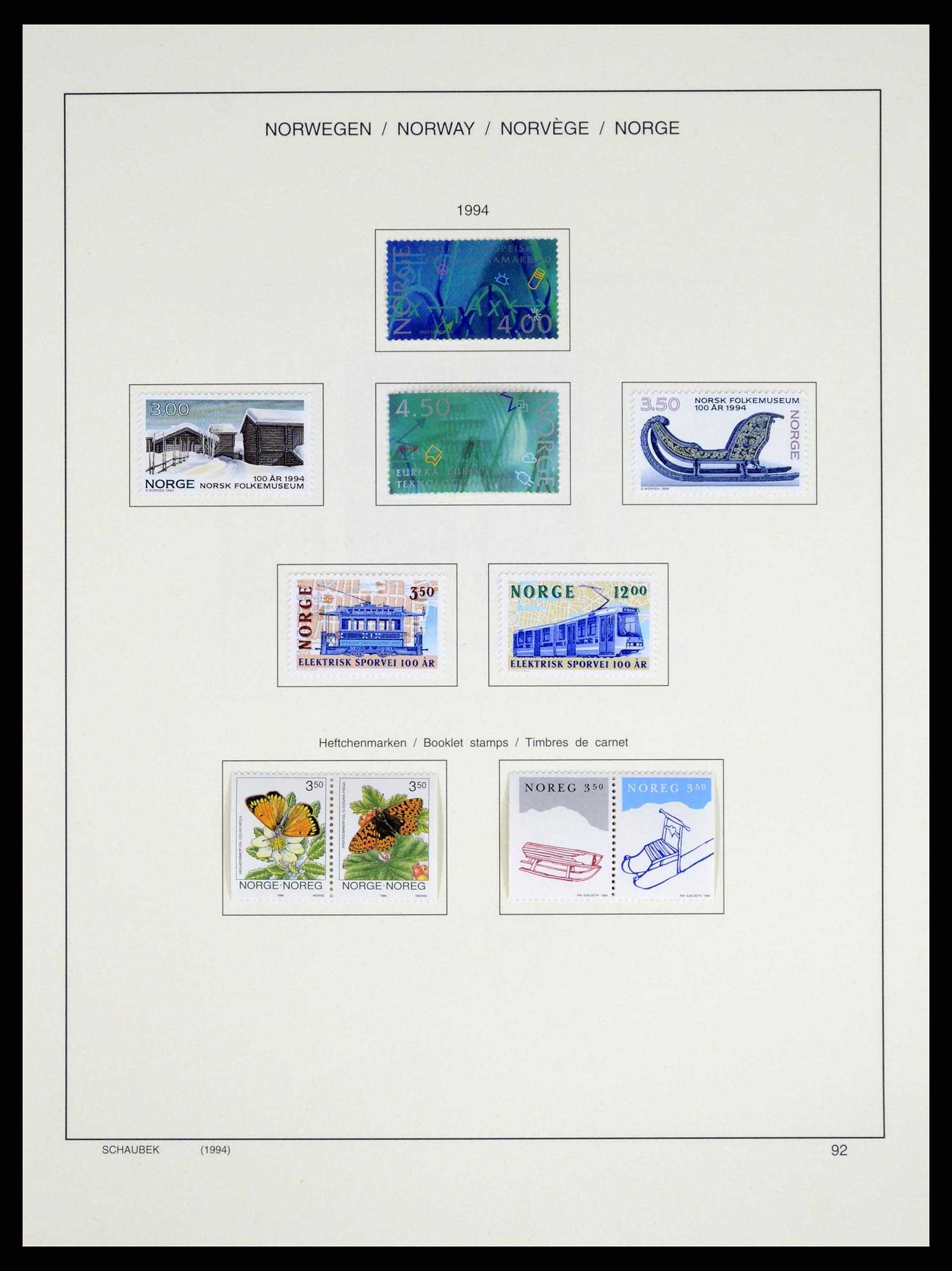 37544 104 - Postzegelverzameling 37544 Noorwegen 1855-2014.