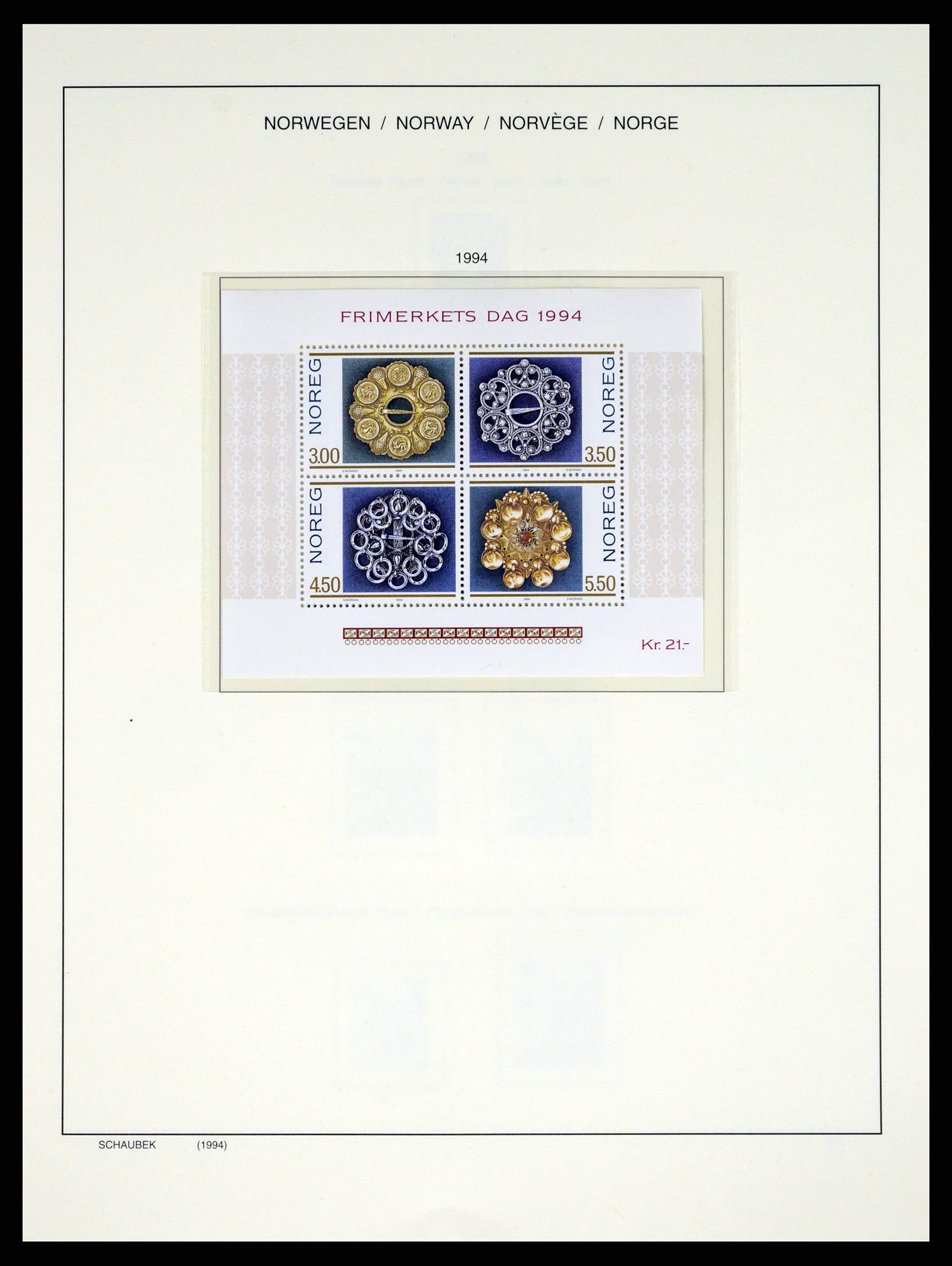 37544 105 - Postzegelverzameling 37544 Noorwegen 1855-2014.