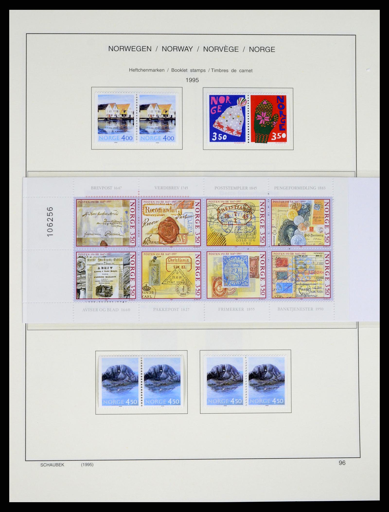 37544 109 - Postzegelverzameling 37544 Noorwegen 1855-2014.