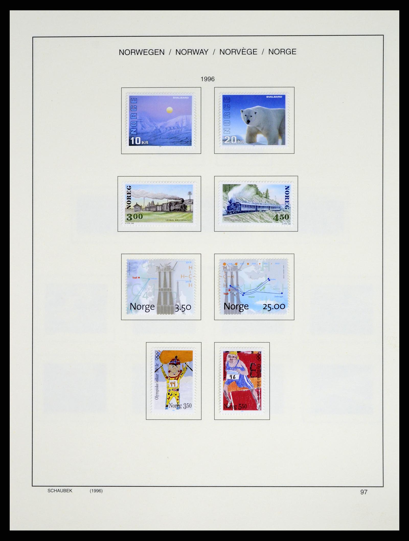 37544 110 - Postzegelverzameling 37544 Noorwegen 1855-2014.