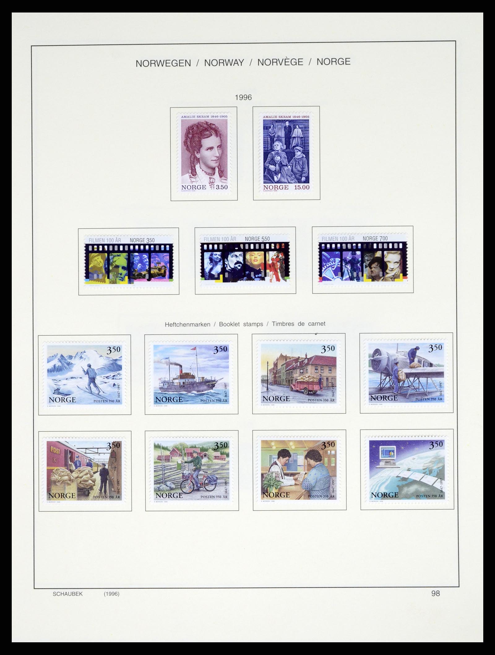 37544 111 - Postzegelverzameling 37544 Noorwegen 1855-2014.