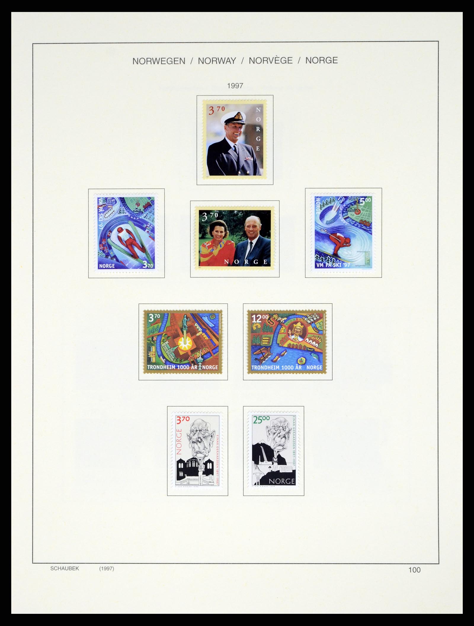 37544 113 - Postzegelverzameling 37544 Noorwegen 1855-2014.