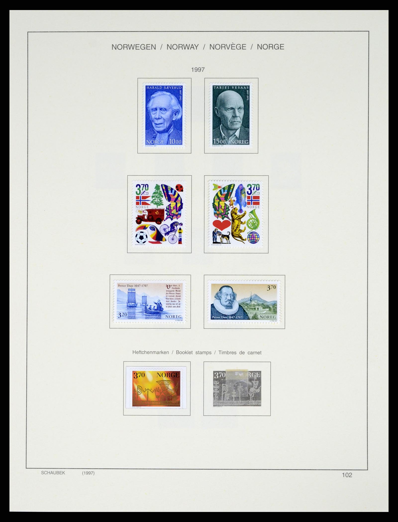 37544 116 - Postzegelverzameling 37544 Noorwegen 1855-2014.