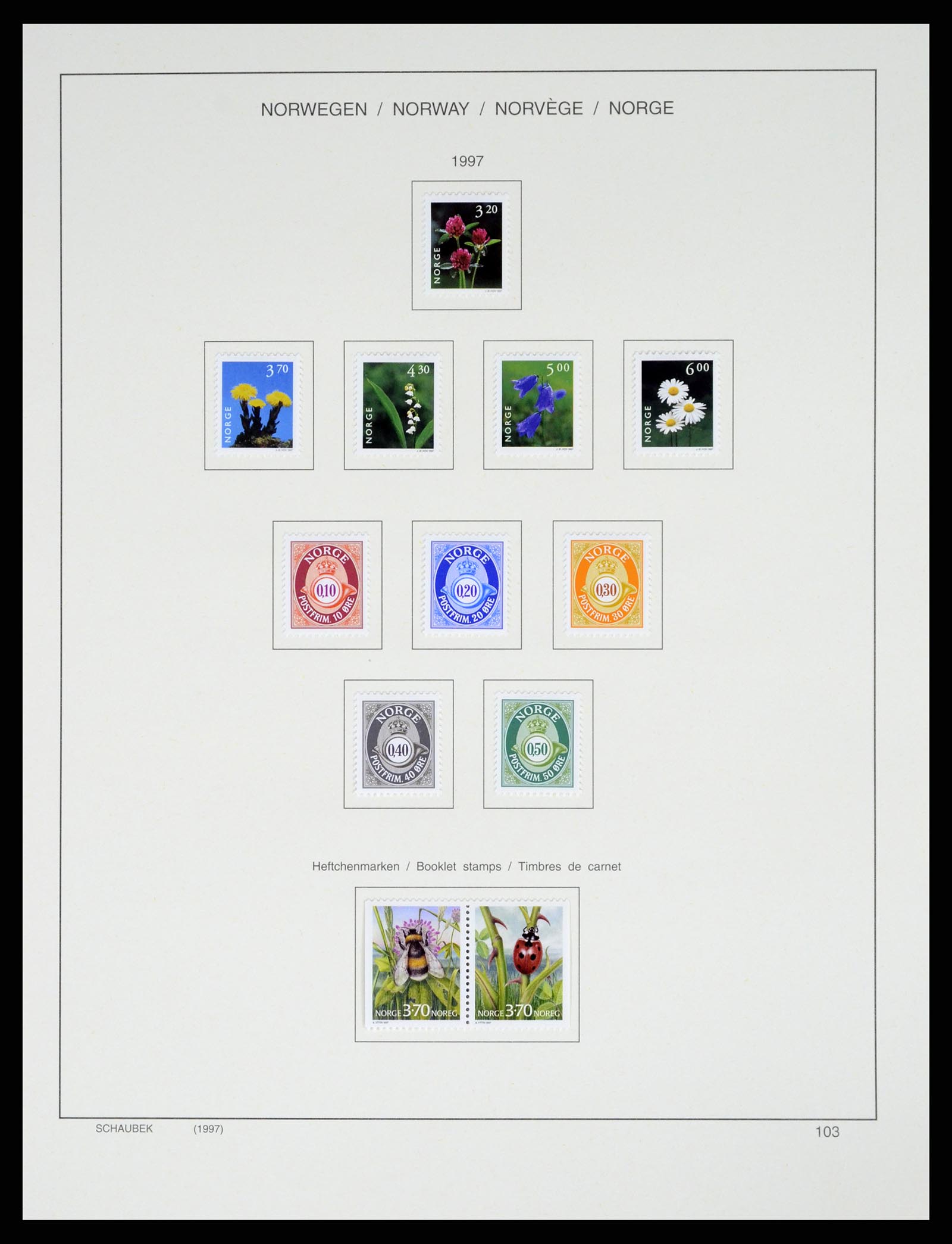 37544 117 - Postzegelverzameling 37544 Noorwegen 1855-2014.
