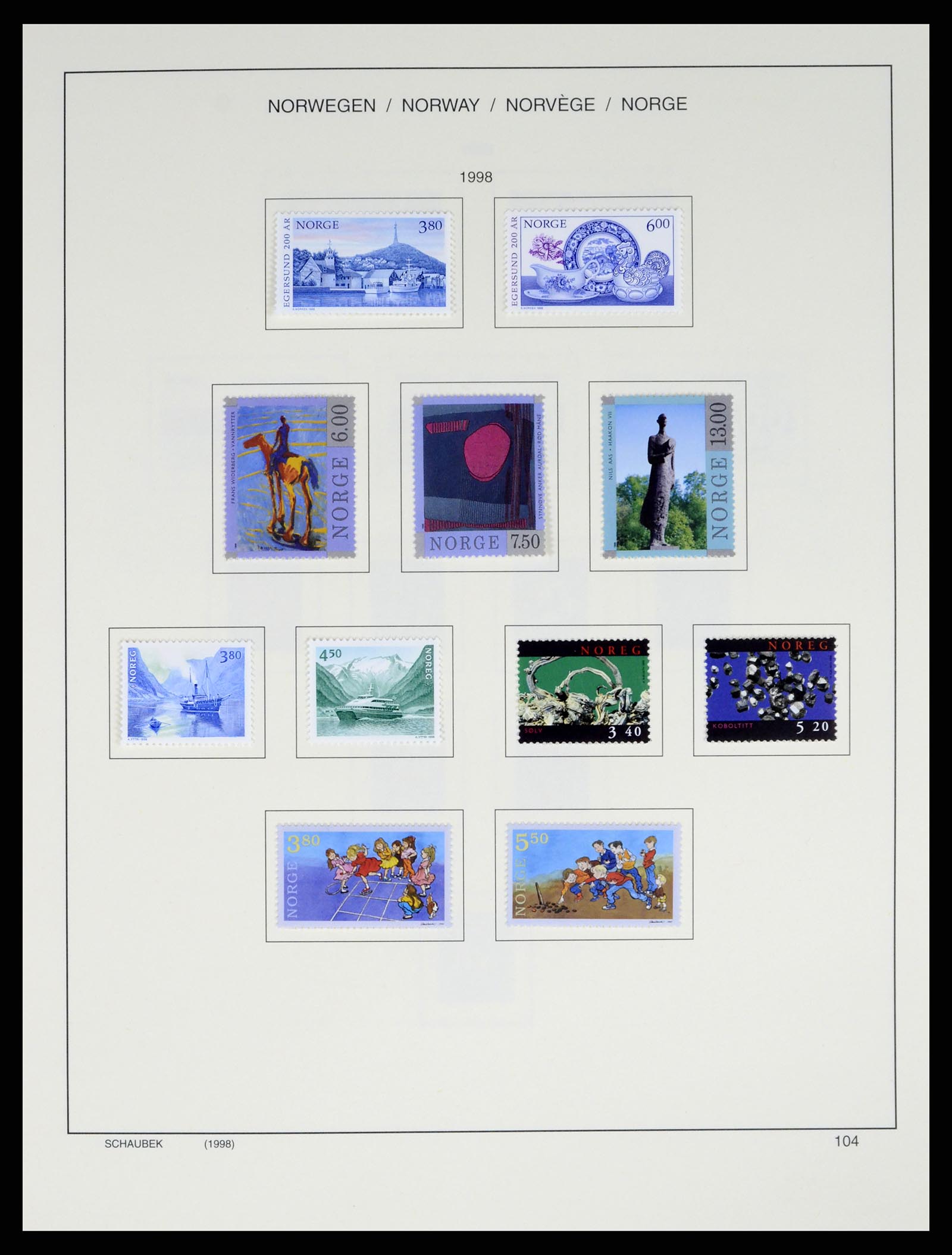 37544 118 - Postzegelverzameling 37544 Noorwegen 1855-2014.