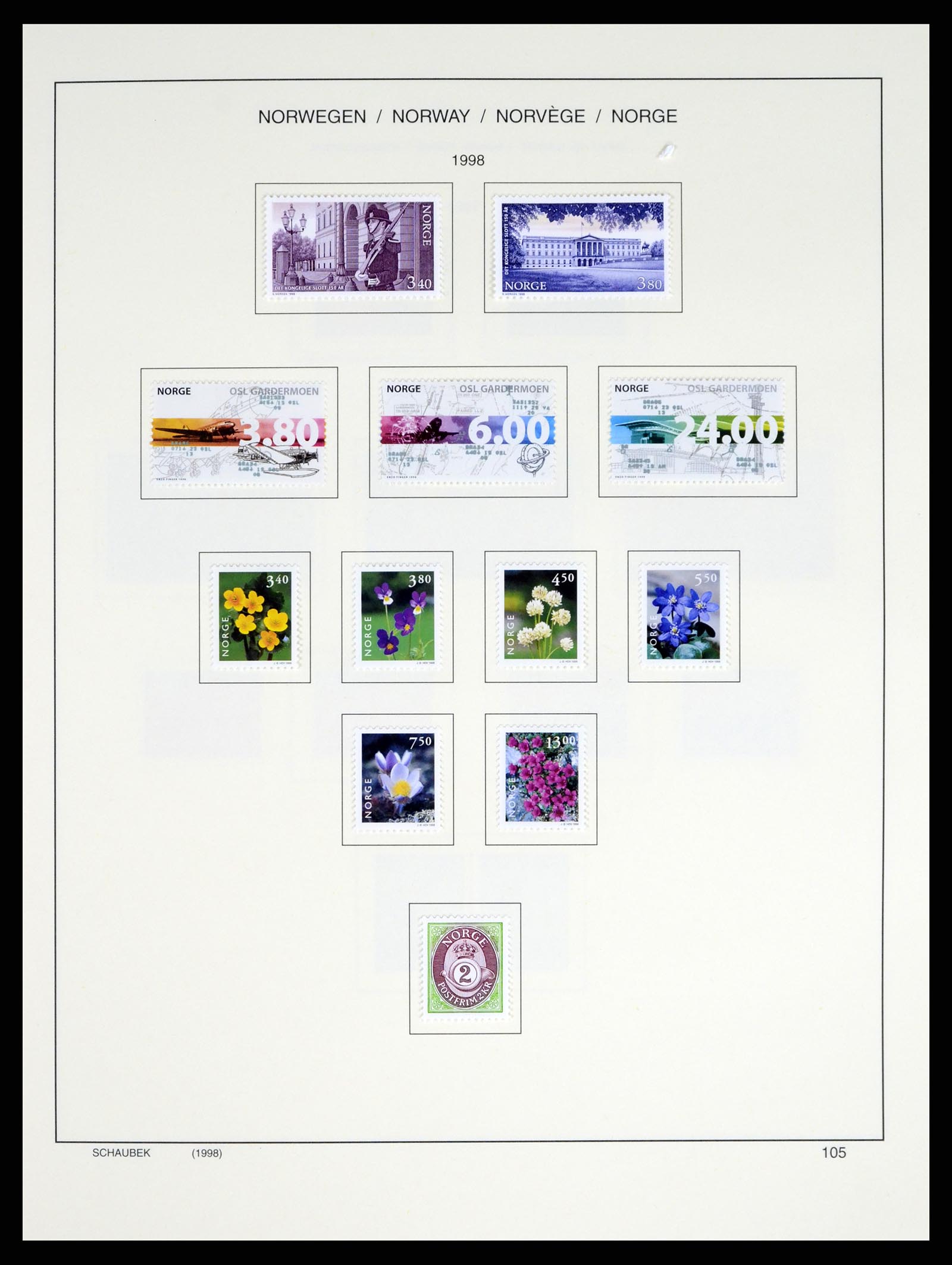 37544 119 - Postzegelverzameling 37544 Noorwegen 1855-2014.