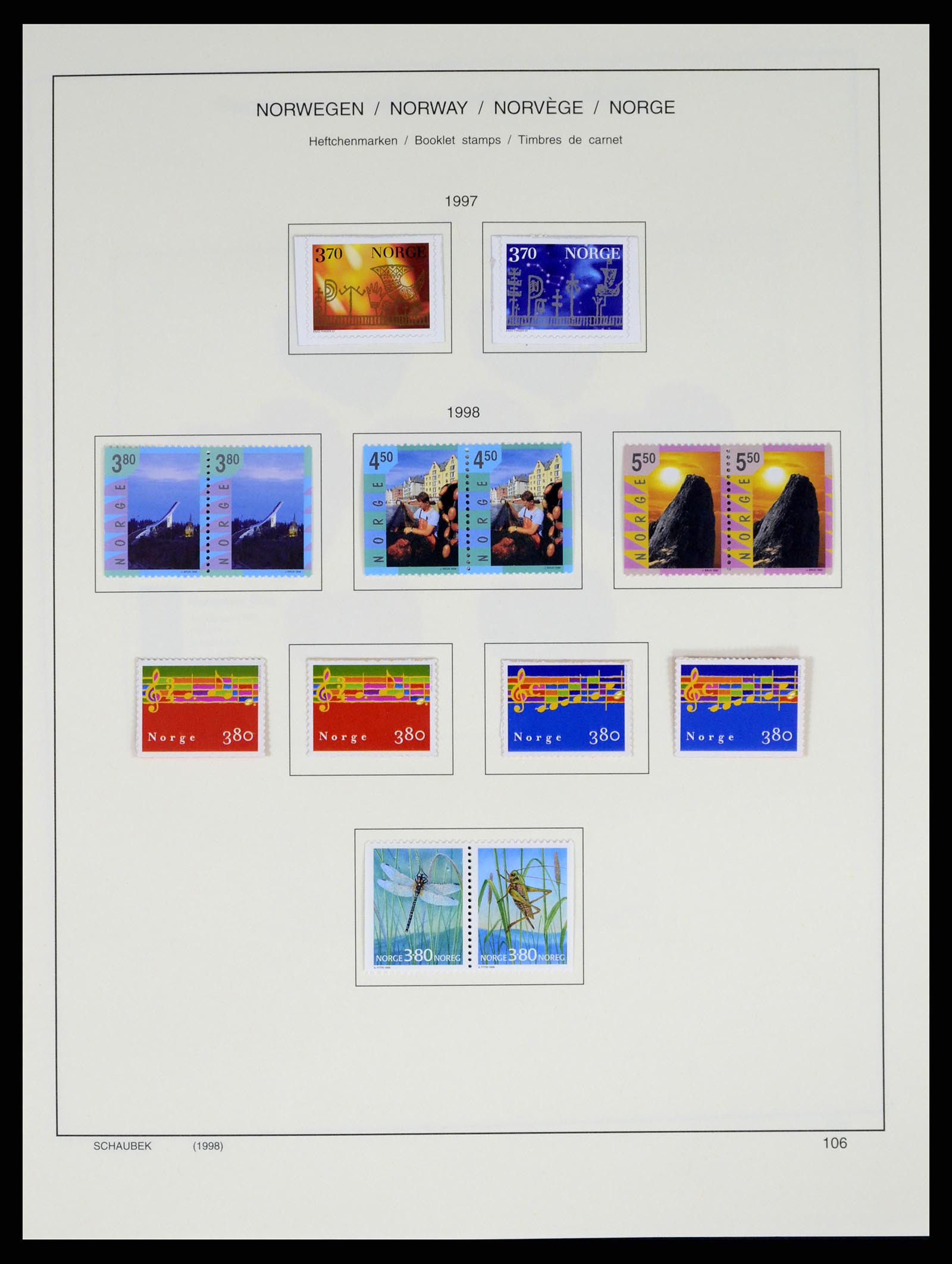 37544 120 - Postzegelverzameling 37544 Noorwegen 1855-2014.