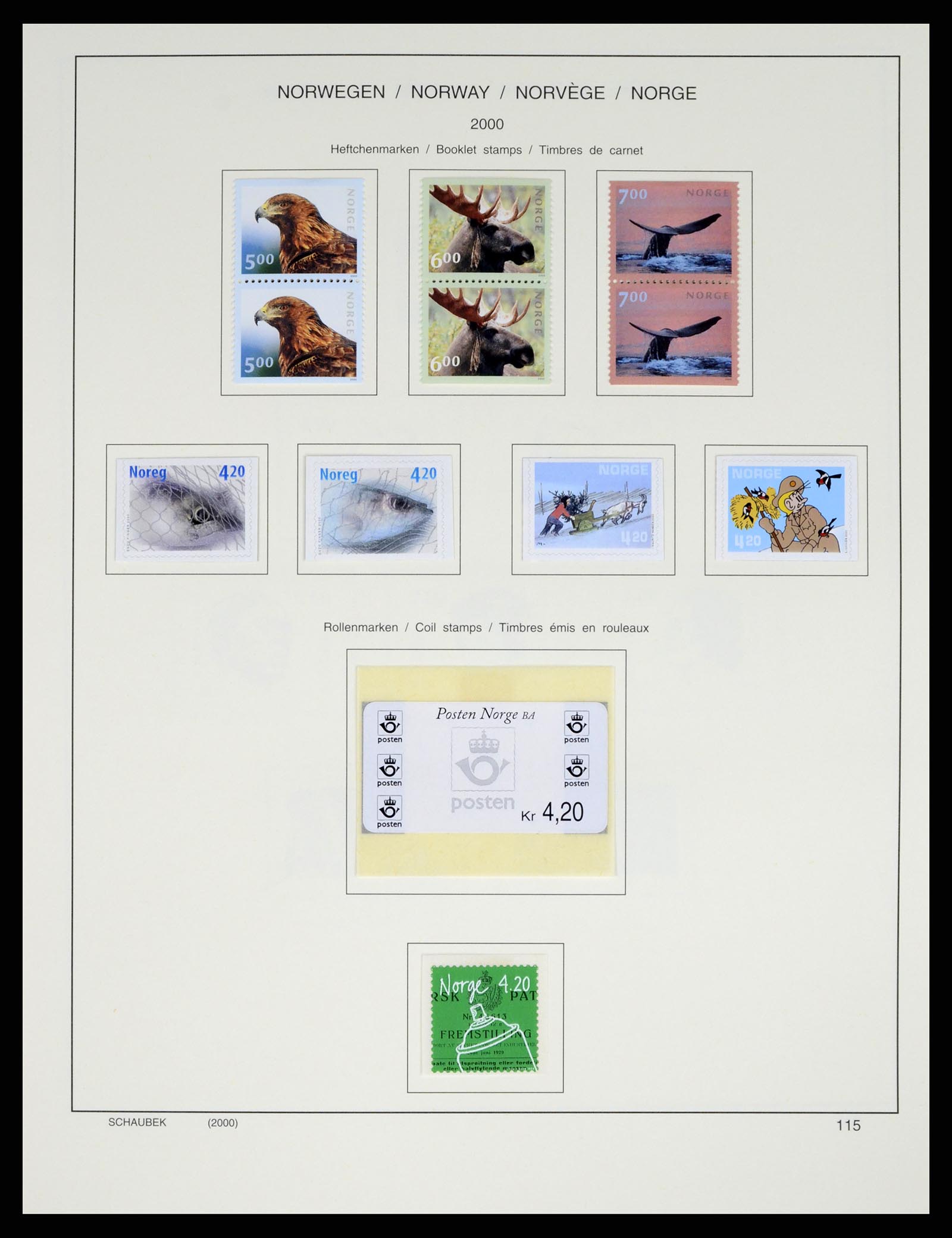 37544 129 - Postzegelverzameling 37544 Noorwegen 1855-2014.