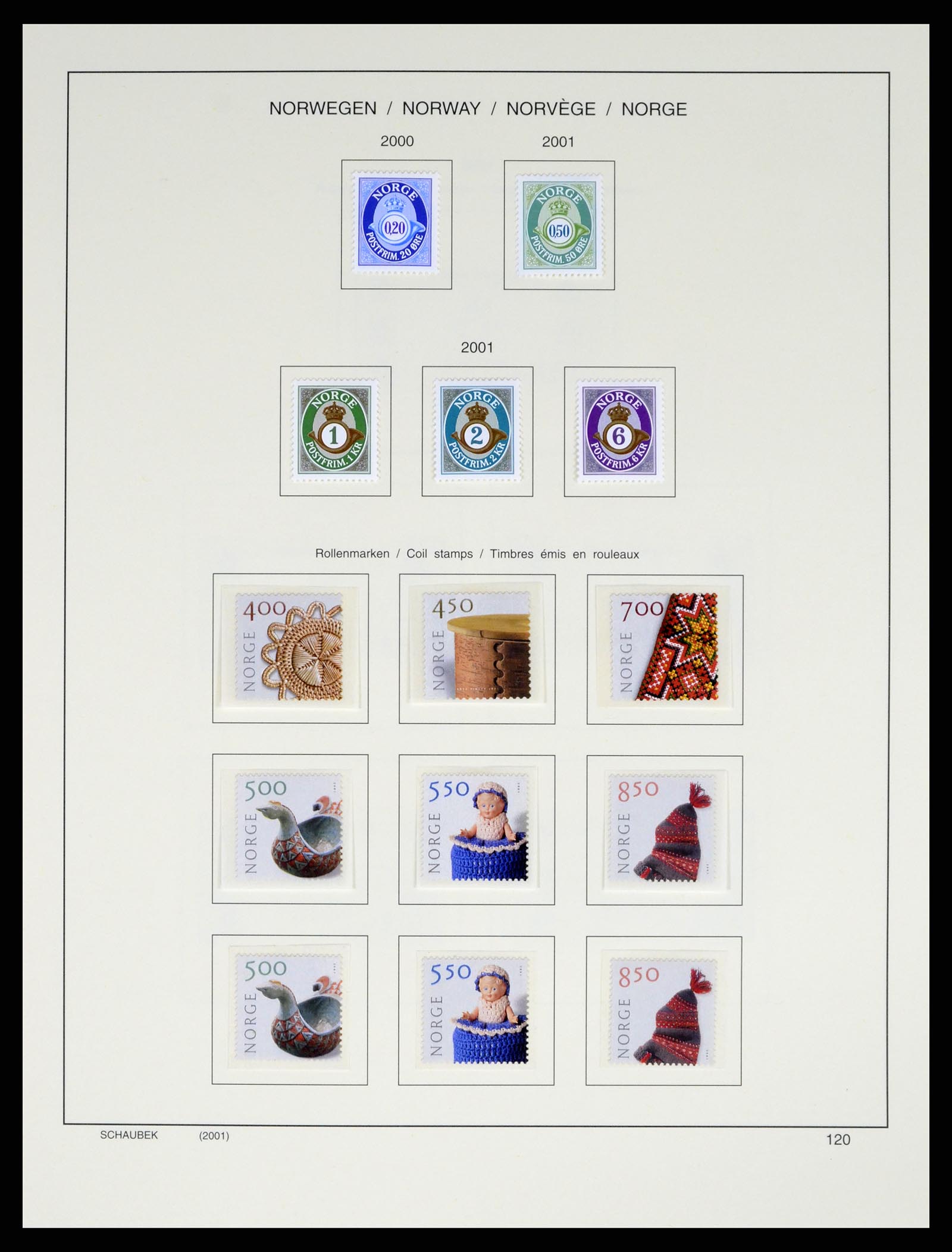 37544 135 - Postzegelverzameling 37544 Noorwegen 1855-2014.
