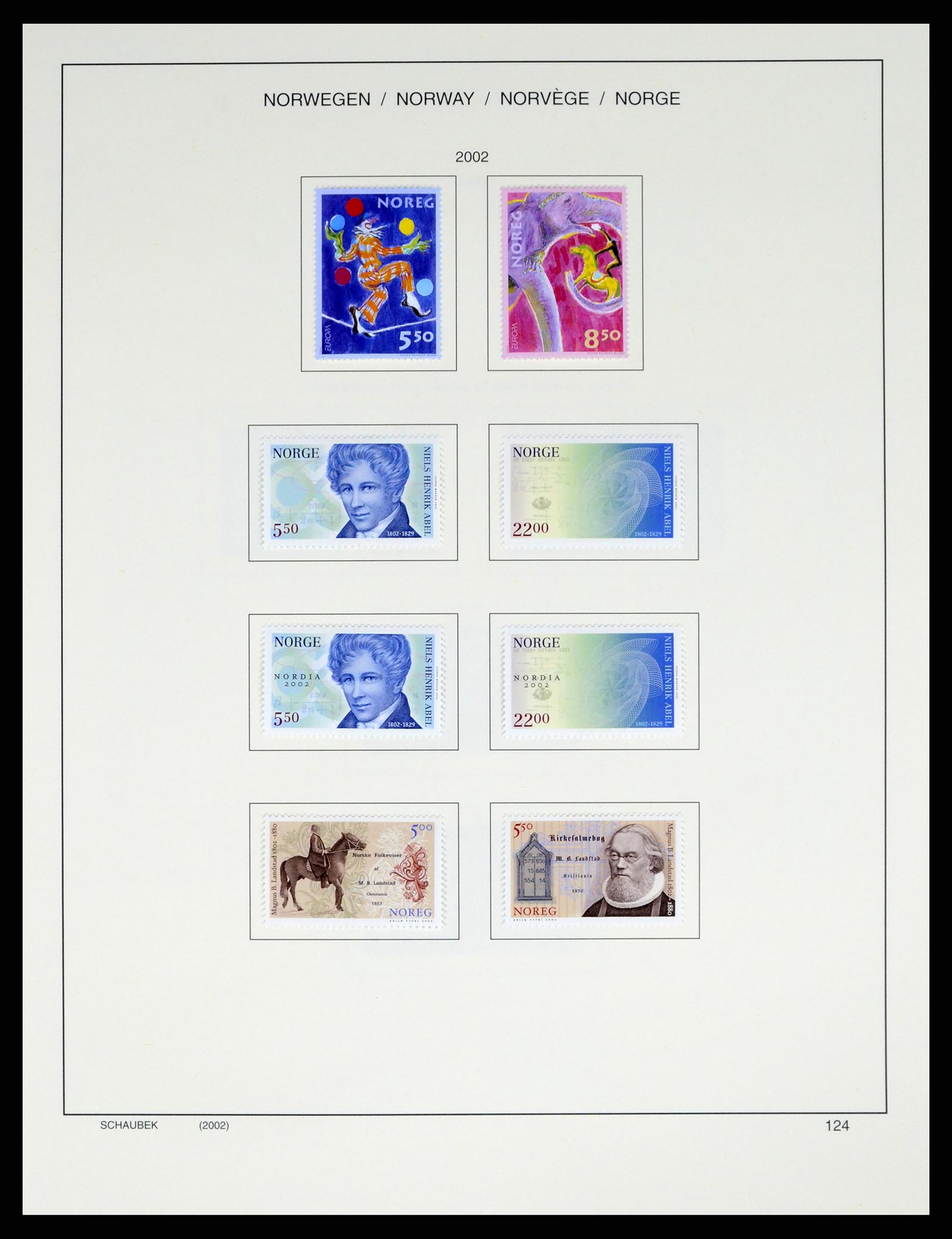 37544 140 - Postzegelverzameling 37544 Noorwegen 1855-2014.