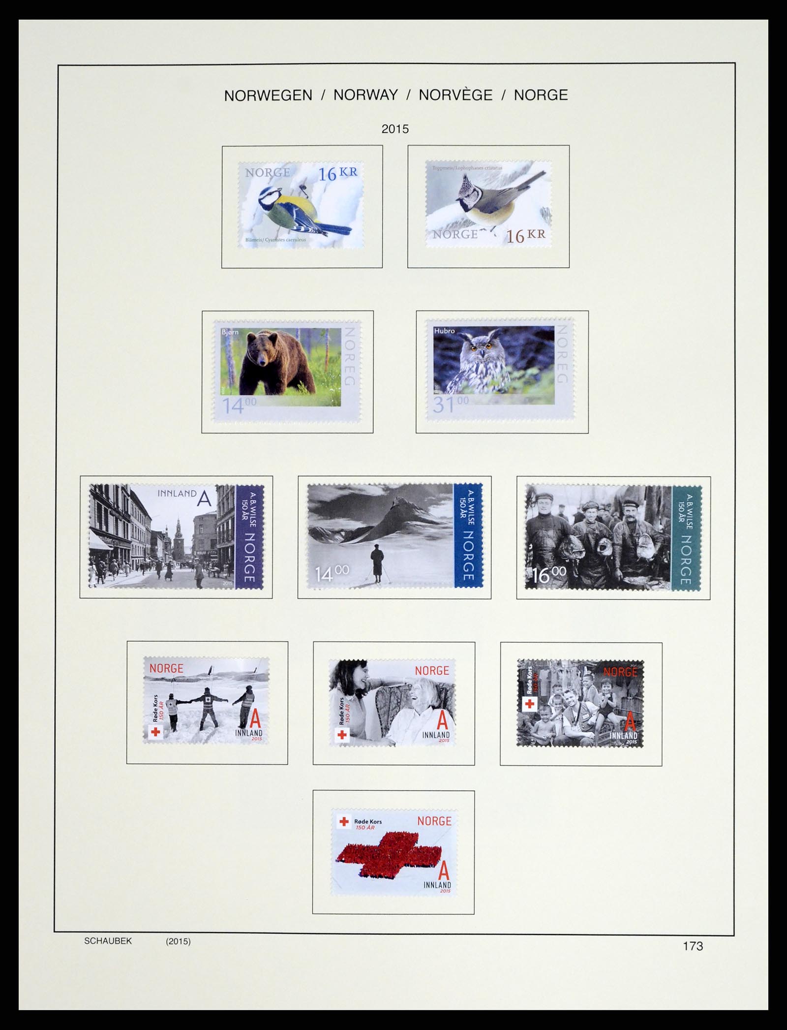 37544 204 - Postzegelverzameling 37544 Noorwegen 1855-2014.