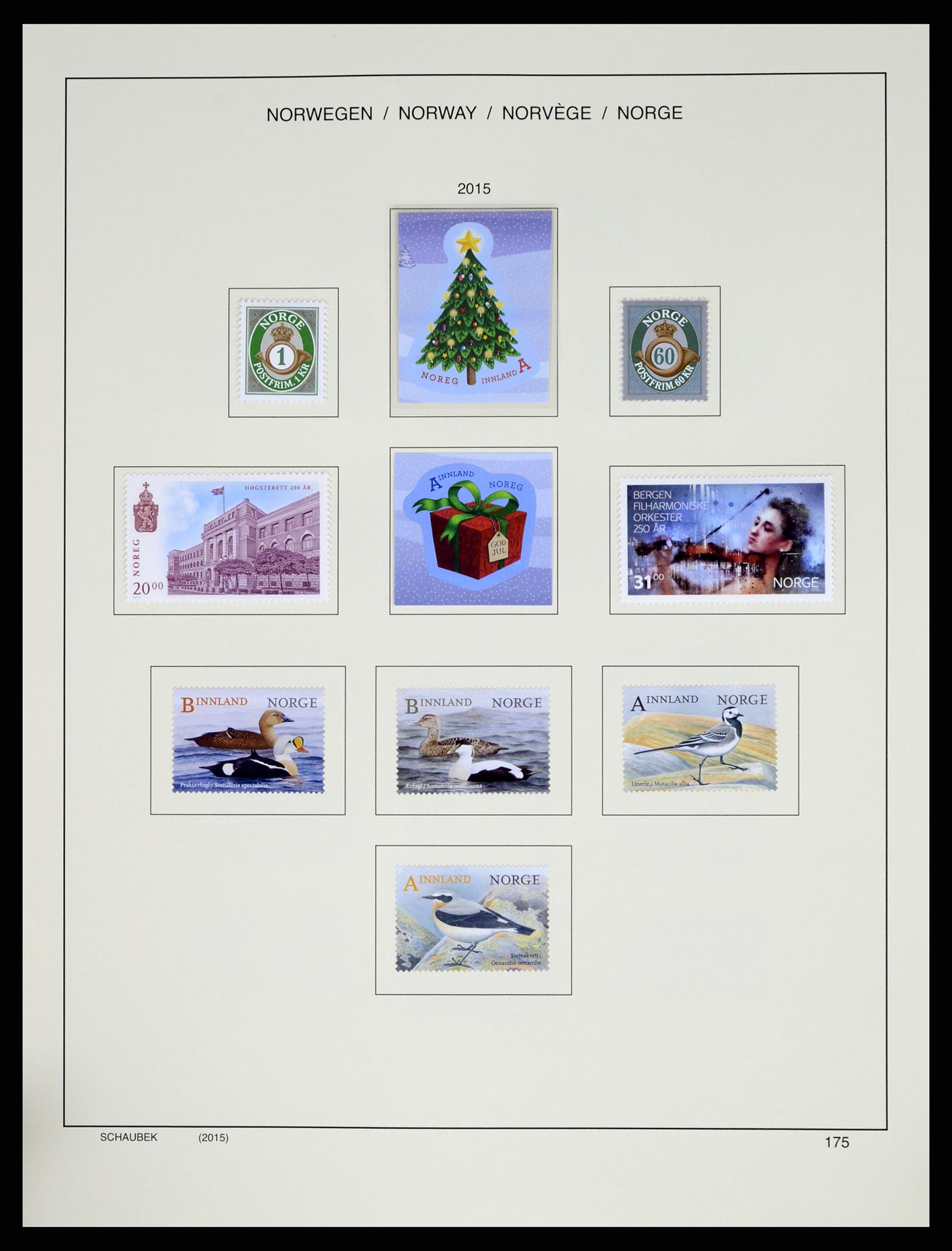 37544 207 - Postzegelverzameling 37544 Noorwegen 1855-2014.