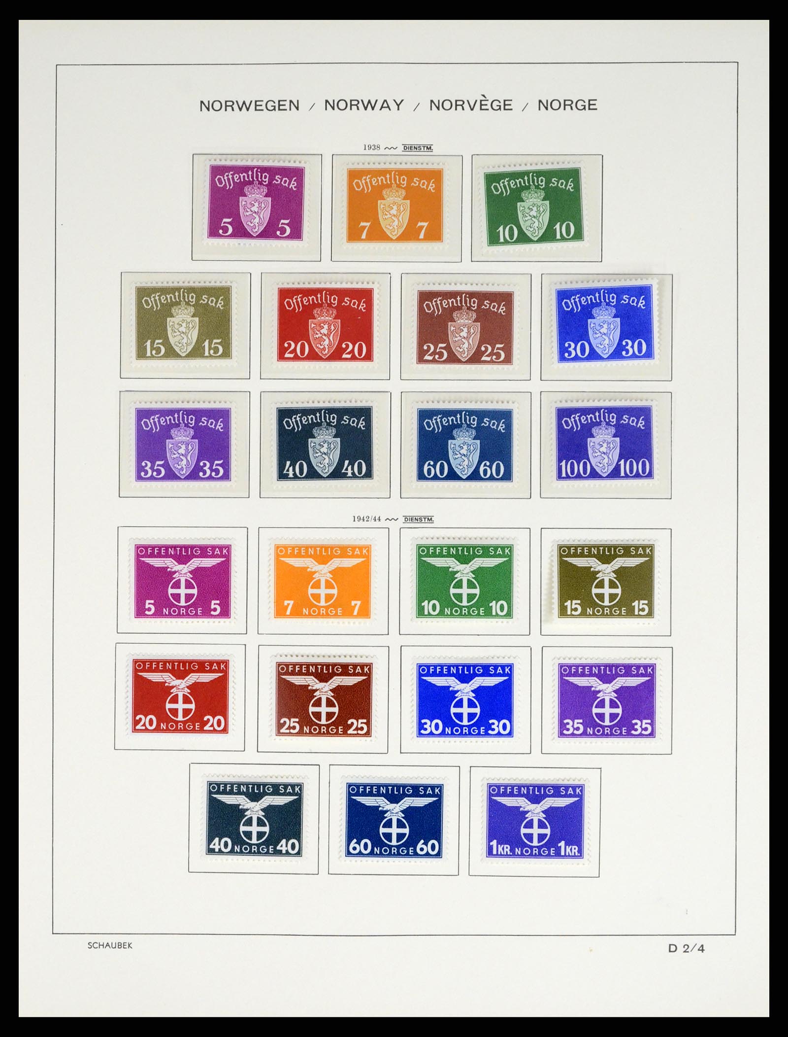 37544 210 - Postzegelverzameling 37544 Noorwegen 1855-2014.