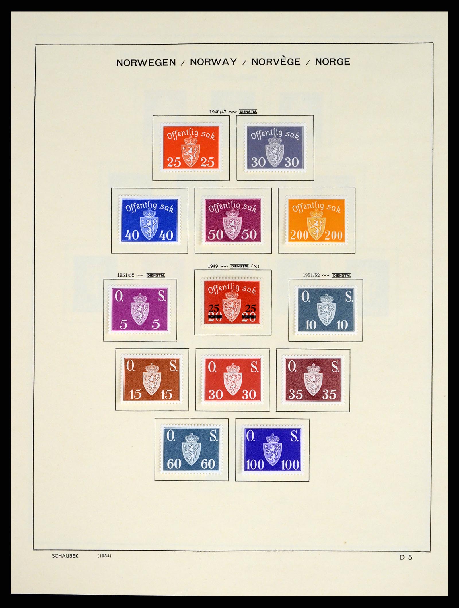 37544 211 - Postzegelverzameling 37544 Noorwegen 1855-2014.