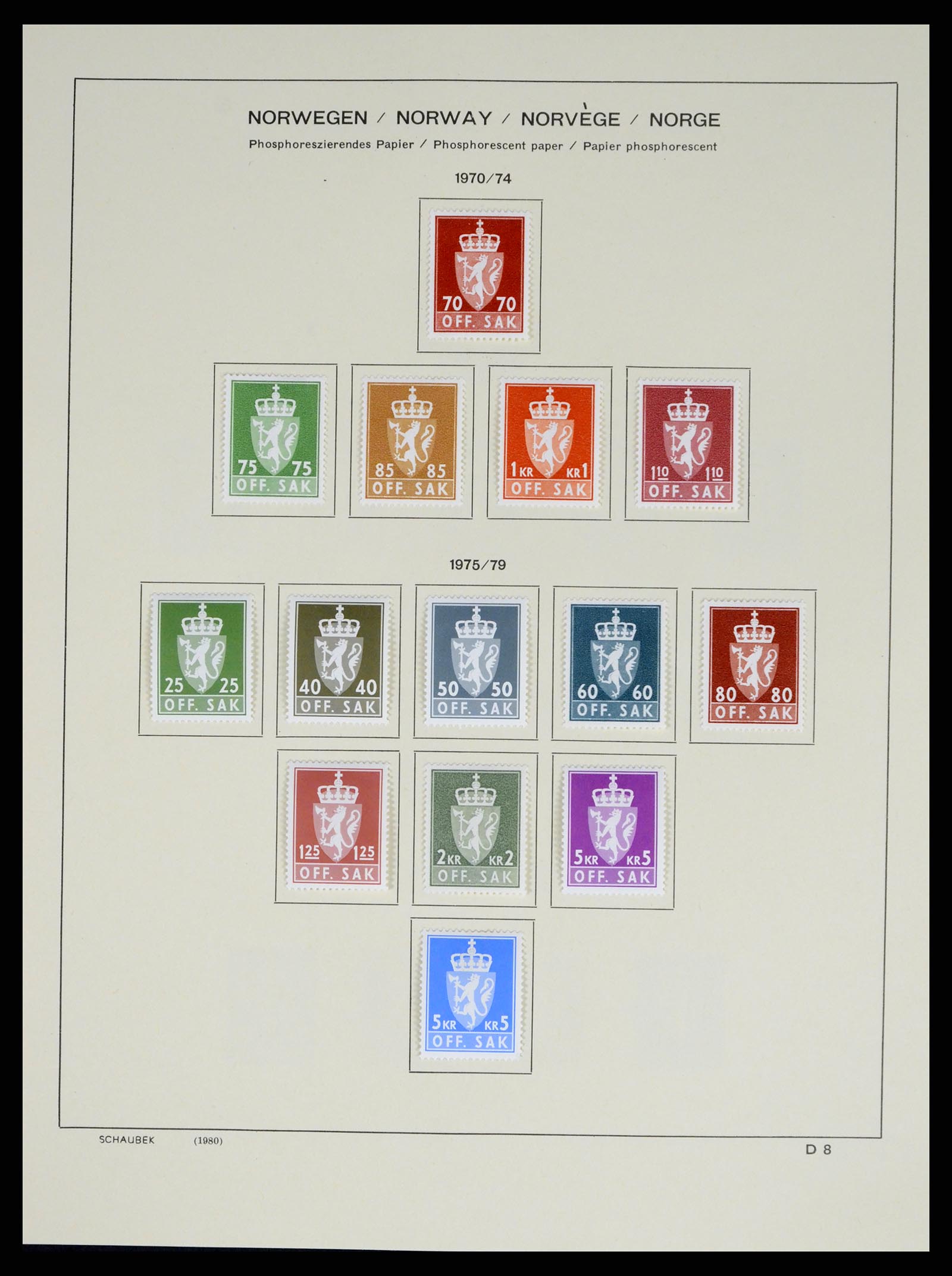 37544 214 - Postzegelverzameling 37544 Noorwegen 1855-2014.