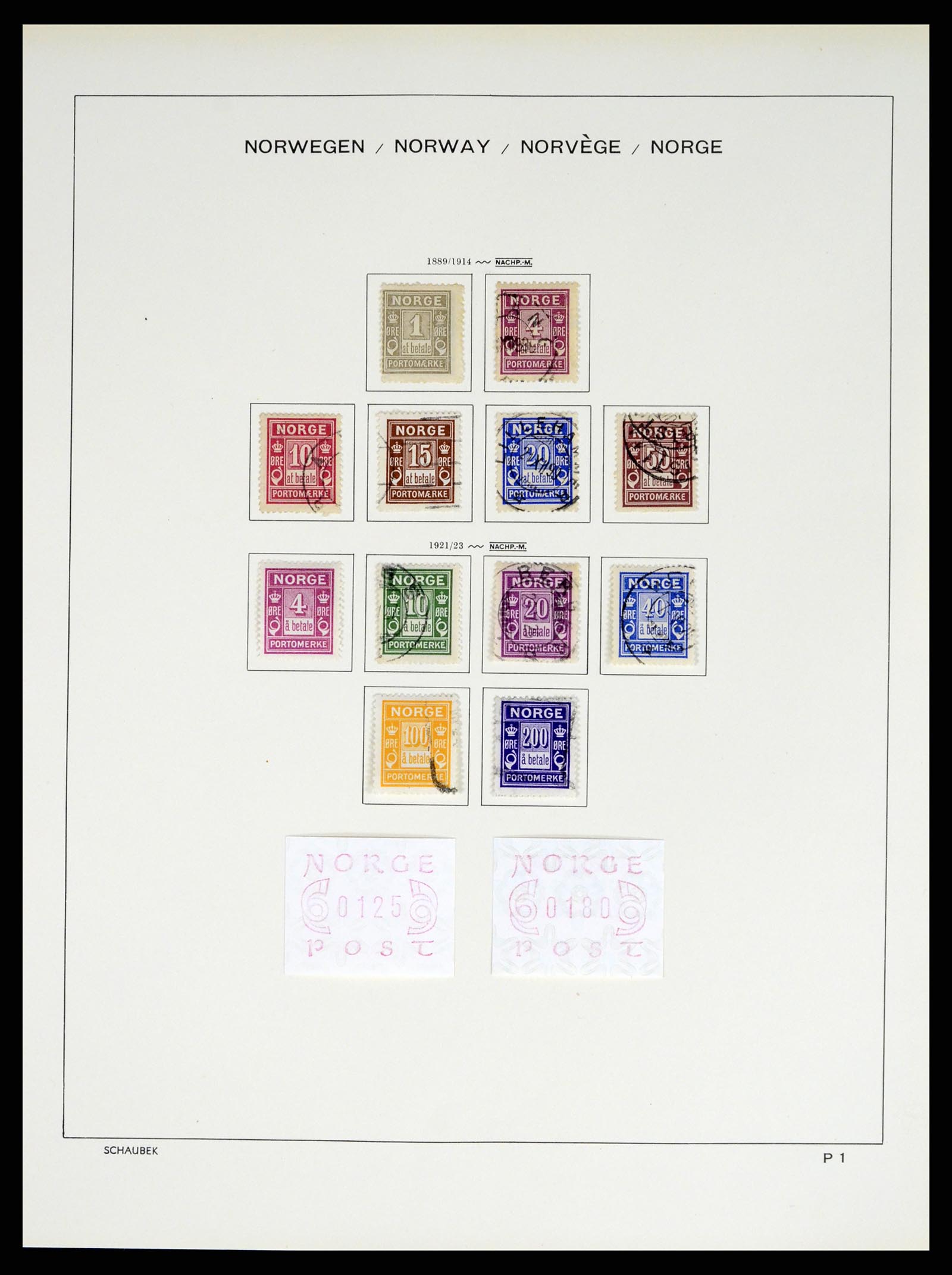 37544 216 - Postzegelverzameling 37544 Noorwegen 1855-2014.