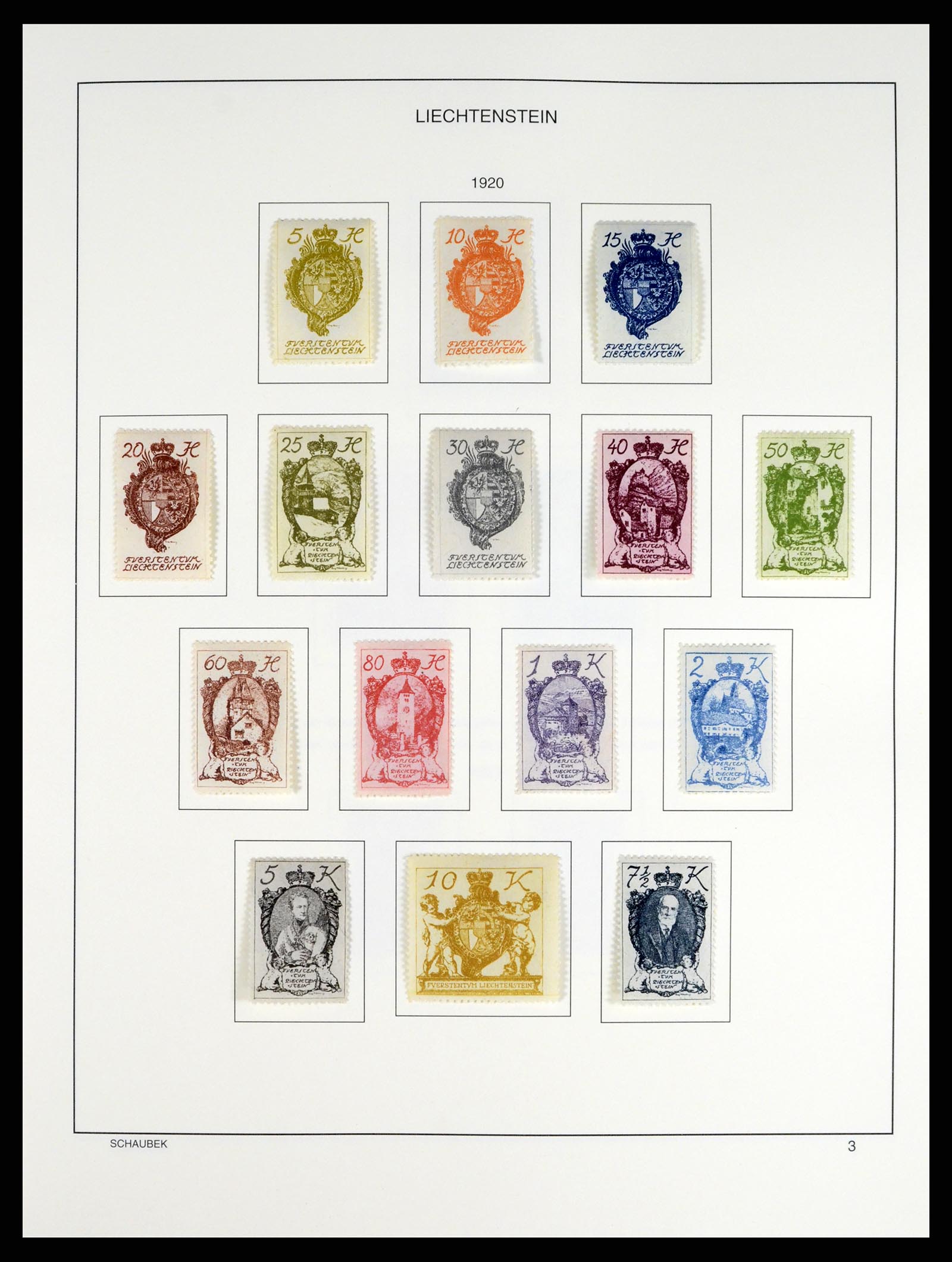 37547 003 - Stamp collection 37547 Liechtenstein 1912-2011.