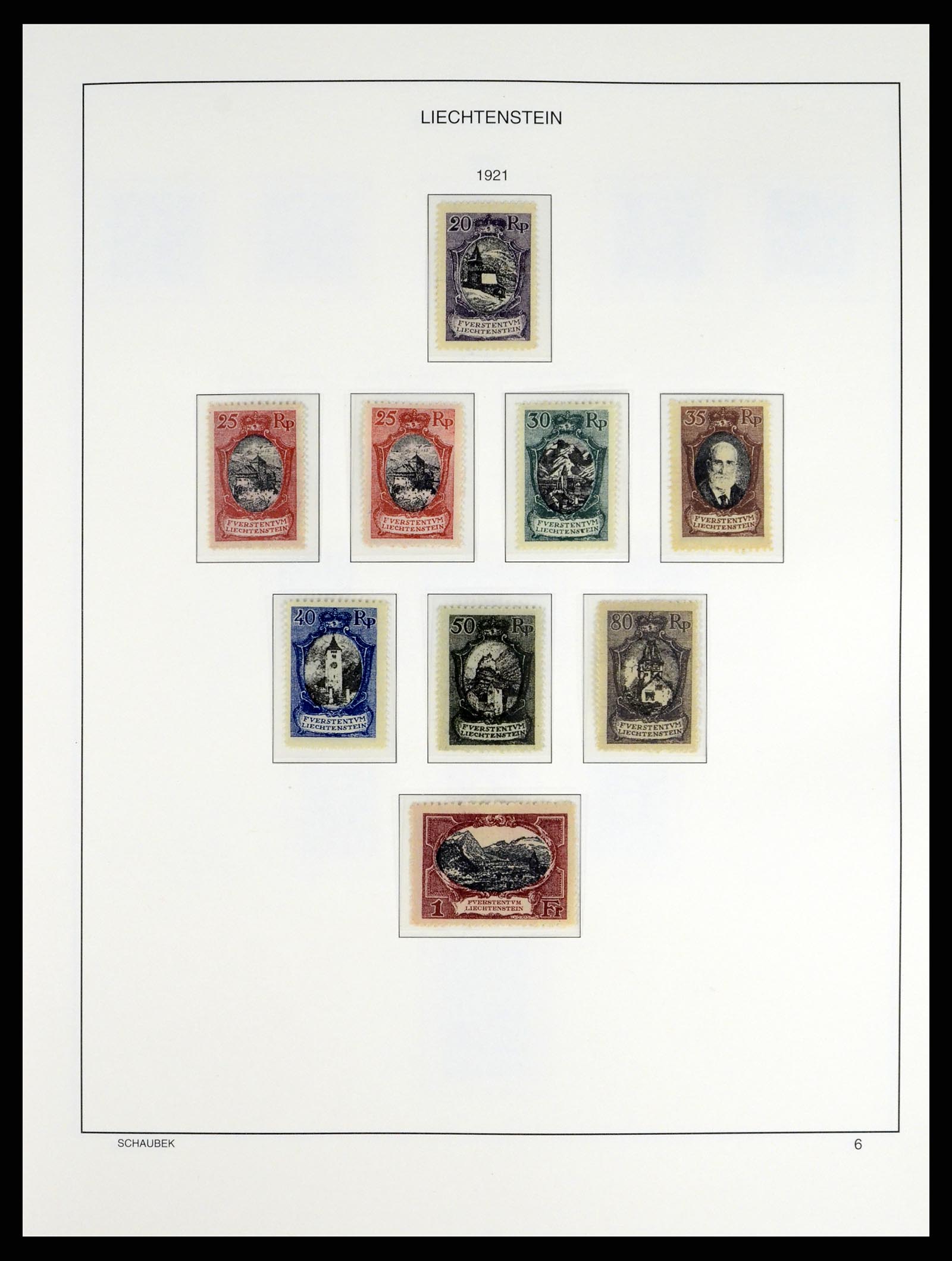 37547 006 - Postzegelverzameling 37547 Liechtenstein 1912-2011.