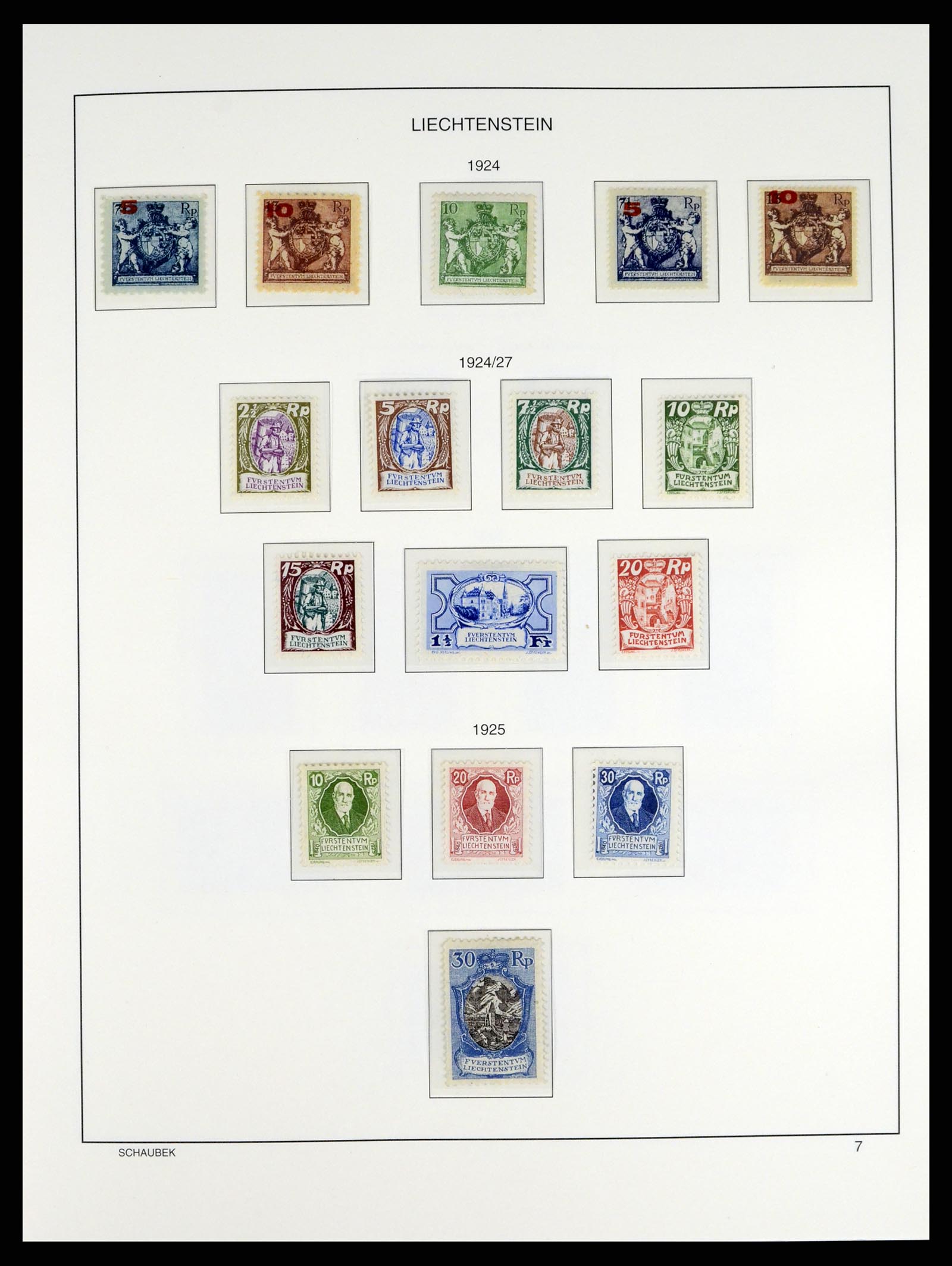 37547 007 - Stamp collection 37547 Liechtenstein 1912-2011.