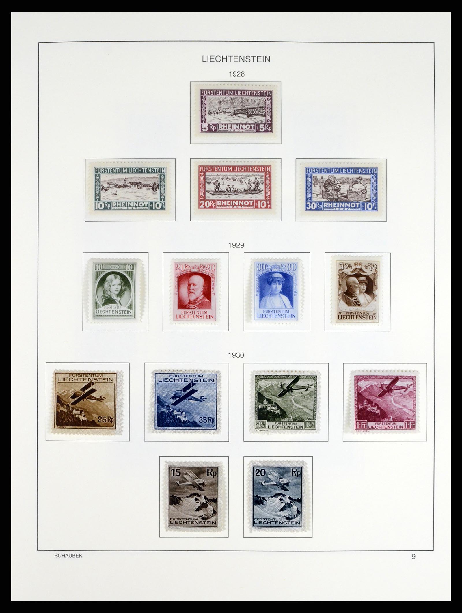 37547 009 - Stamp collection 37547 Liechtenstein 1912-2011.