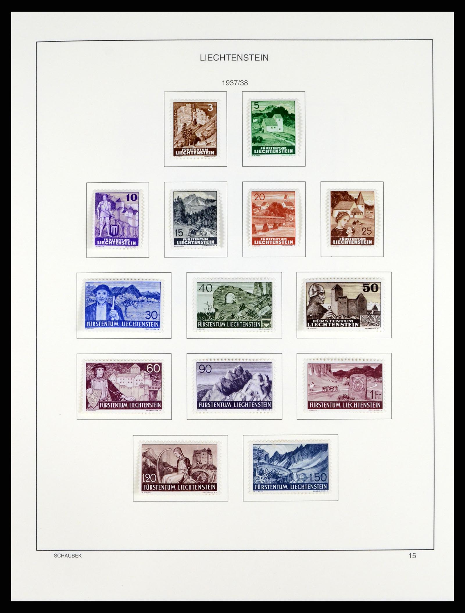 37547 017 - Stamp collection 37547 Liechtenstein 1912-2011.