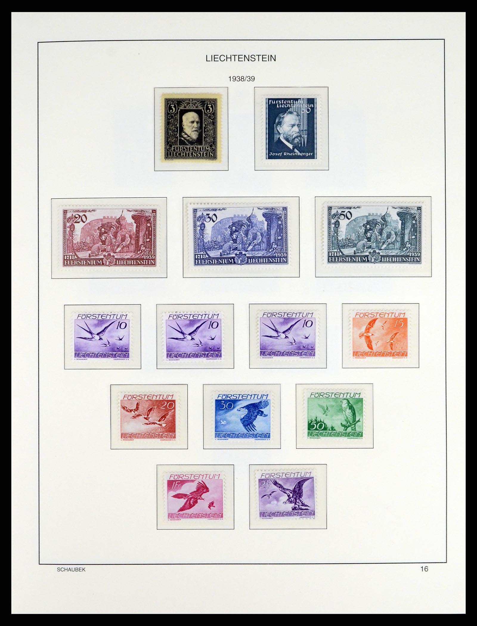 37547 019 - Stamp collection 37547 Liechtenstein 1912-2011.