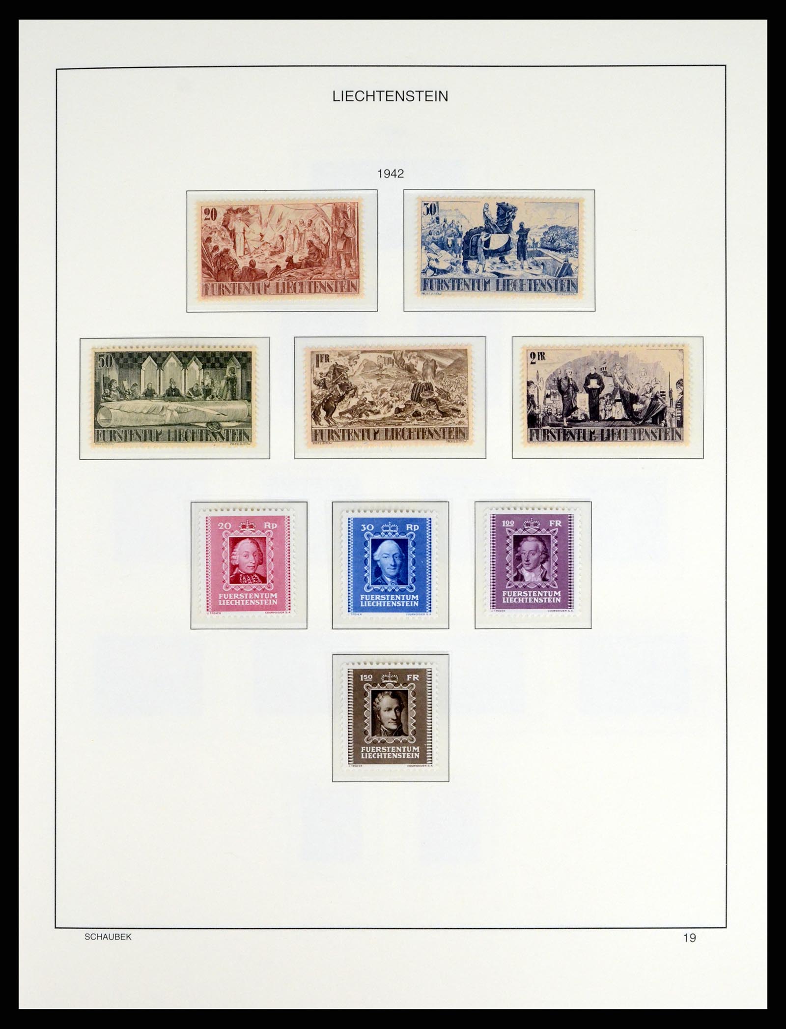 37547 022 - Stamp collection 37547 Liechtenstein 1912-2011.