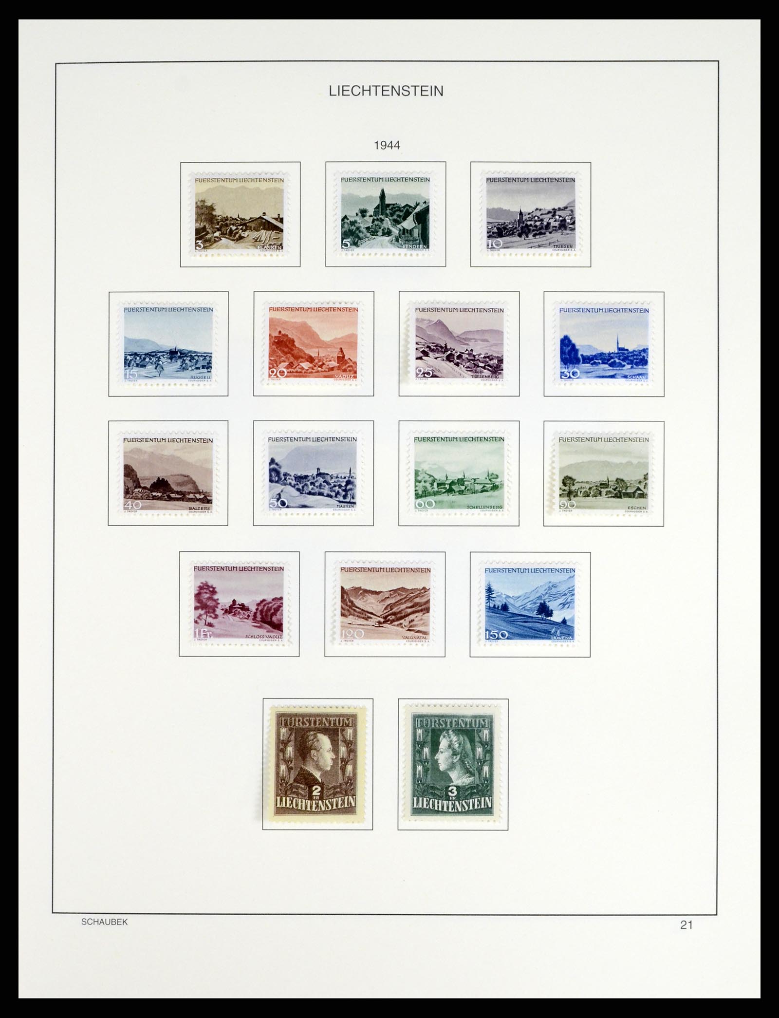 37547 024 - Stamp collection 37547 Liechtenstein 1912-2011.