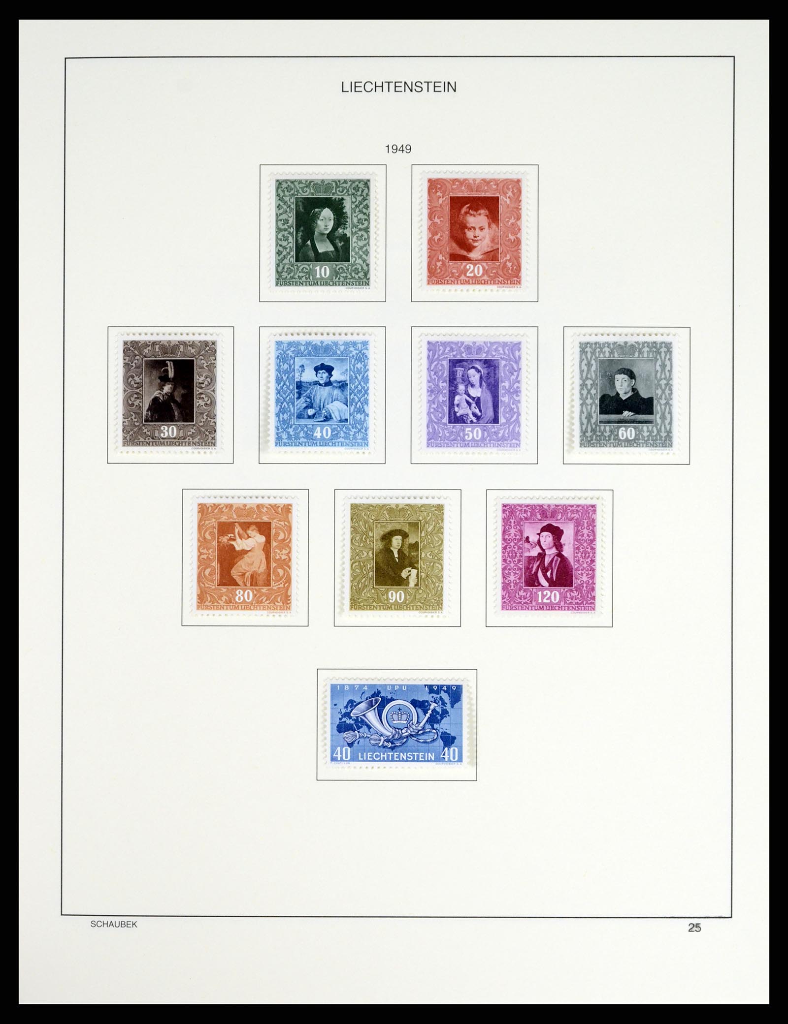 37547 029 - Stamp collection 37547 Liechtenstein 1912-2011.