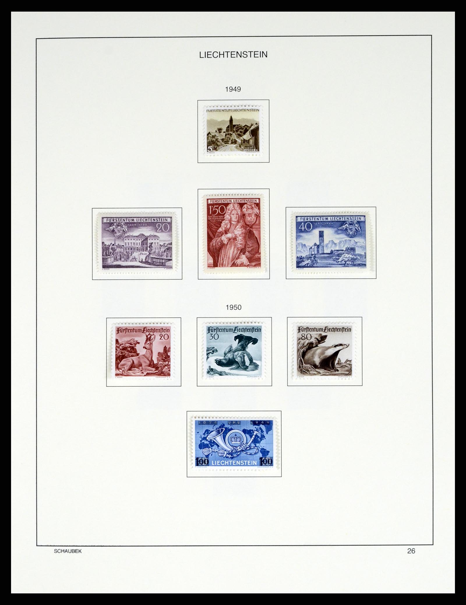 37547 031 - Stamp collection 37547 Liechtenstein 1912-2011.