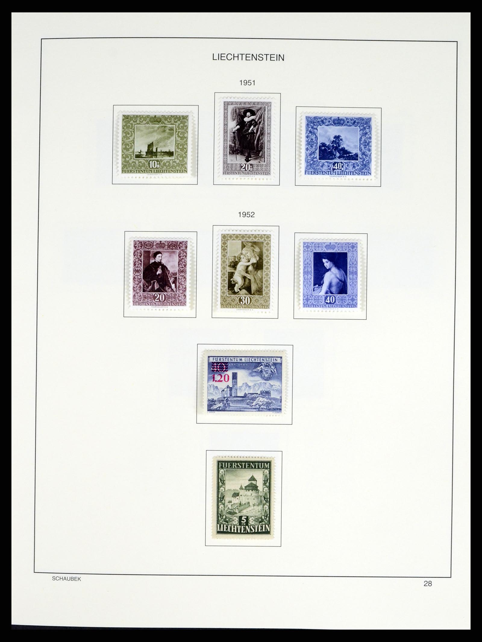 37547 033 - Stamp collection 37547 Liechtenstein 1912-2011.