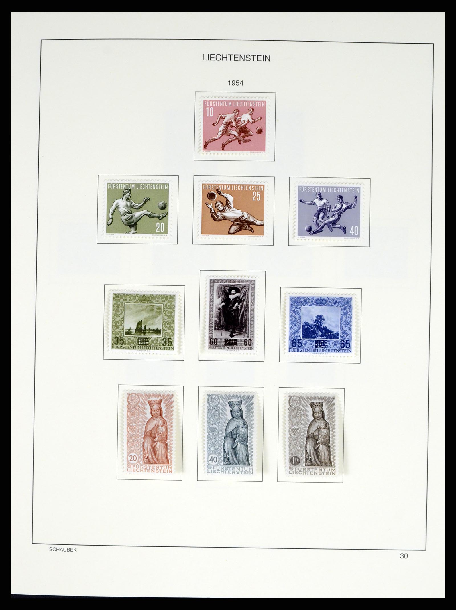 37547 035 - Stamp collection 37547 Liechtenstein 1912-2011.