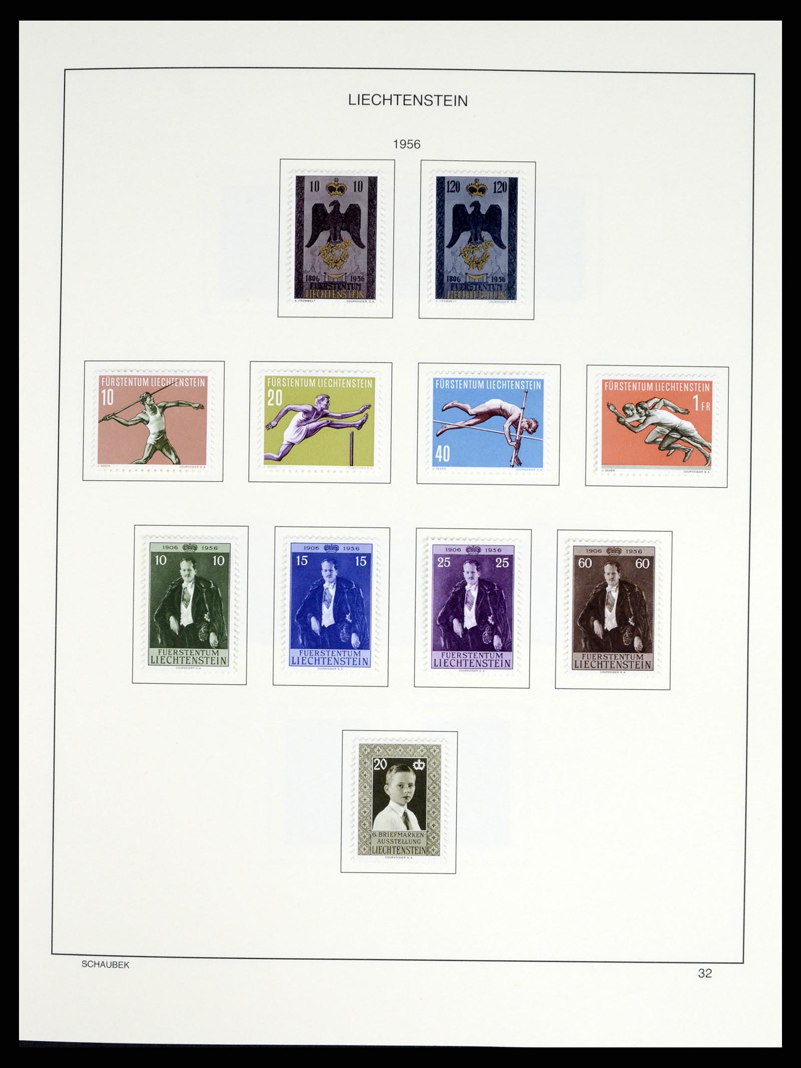 37547 037 - Stamp collection 37547 Liechtenstein 1912-2011.