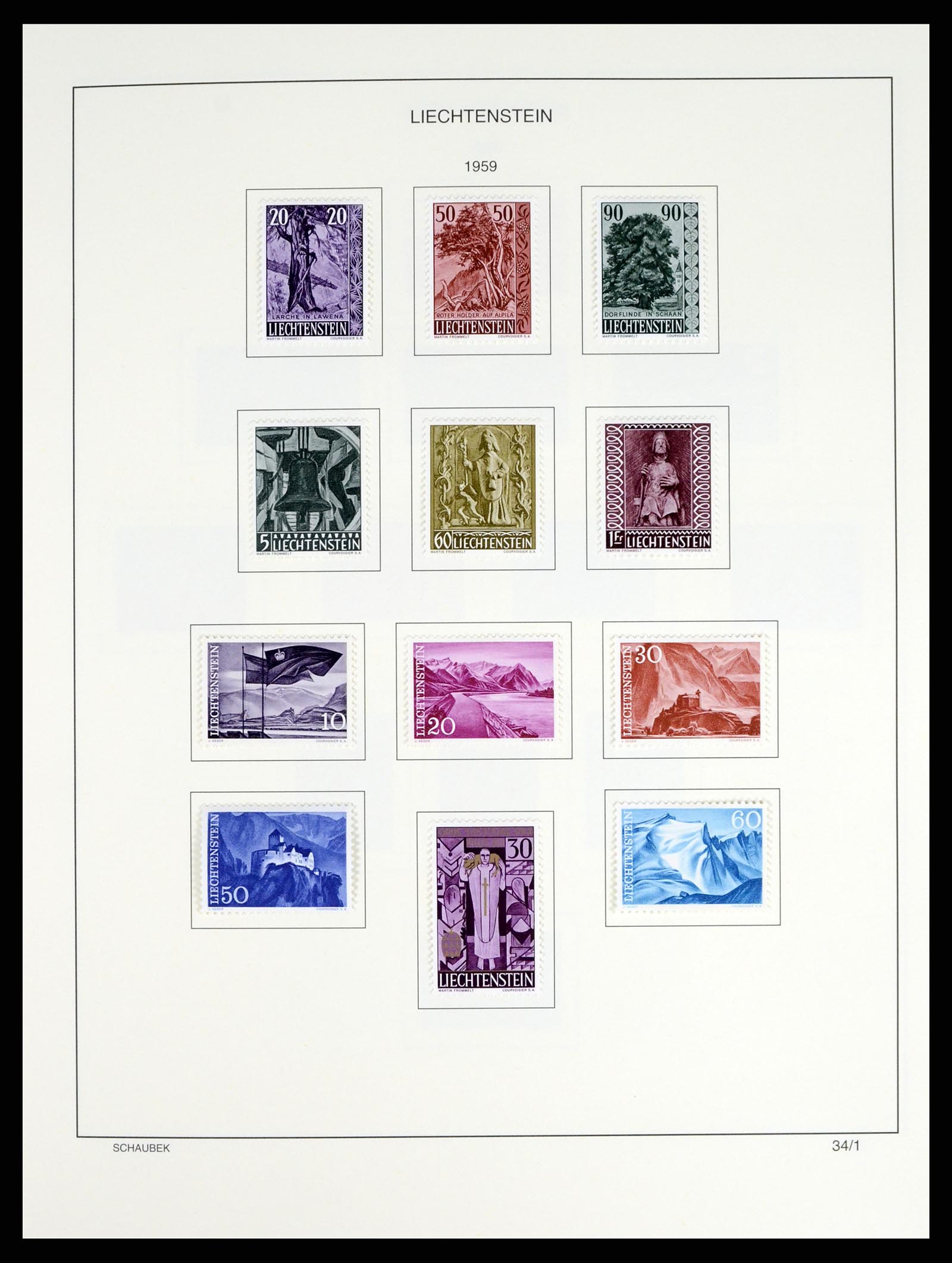37547 040 - Stamp collection 37547 Liechtenstein 1912-2011.