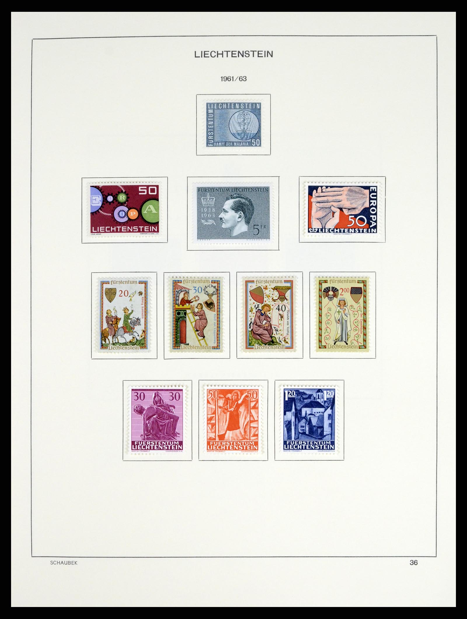 37547 043 - Postzegelverzameling 37547 Liechtenstein 1912-2011.