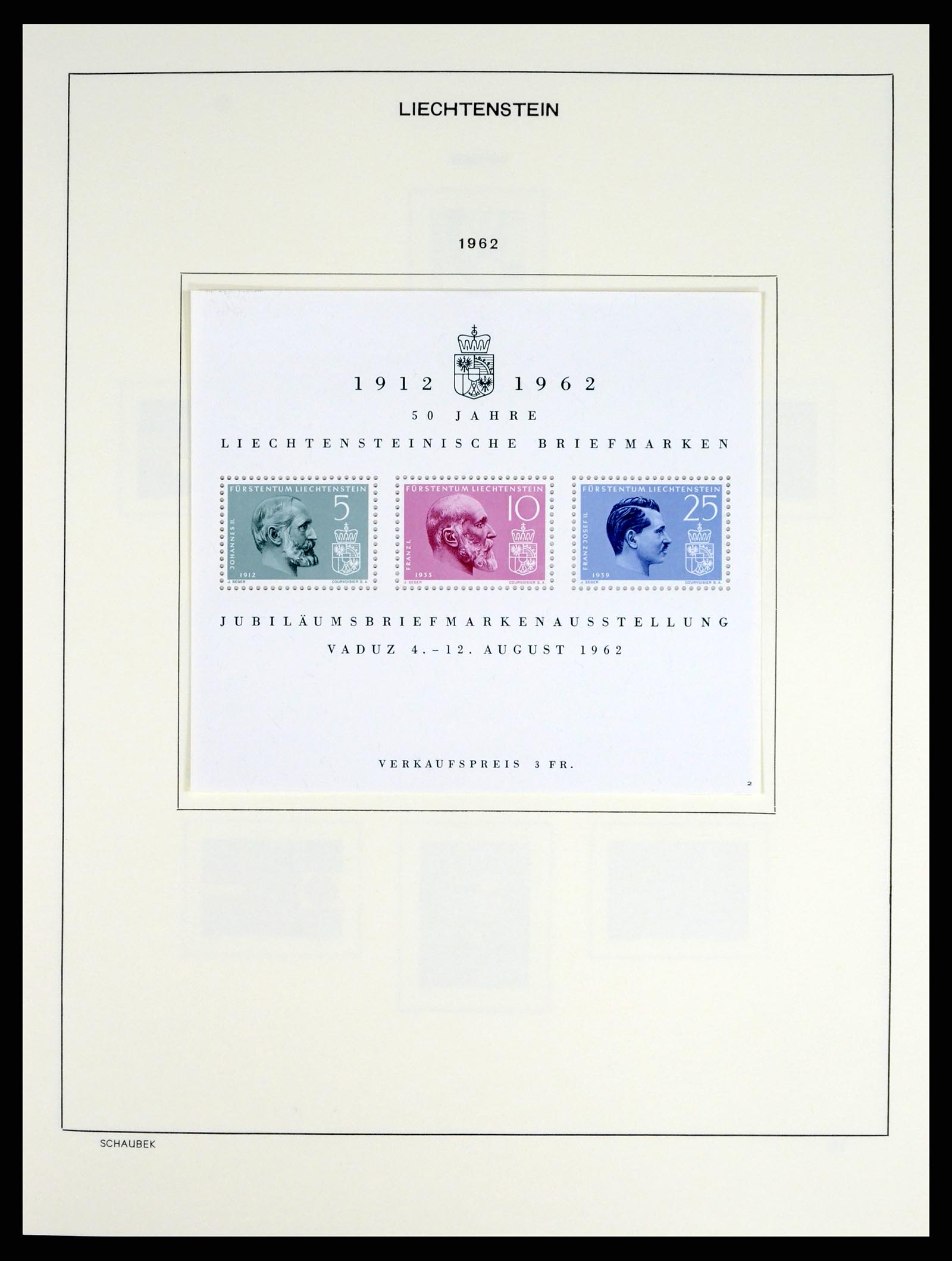 37547 044 - Stamp collection 37547 Liechtenstein 1912-2011.