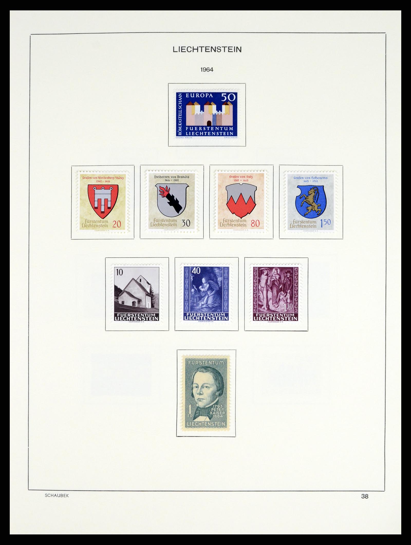 37547 046 - Postzegelverzameling 37547 Liechtenstein 1912-2011.