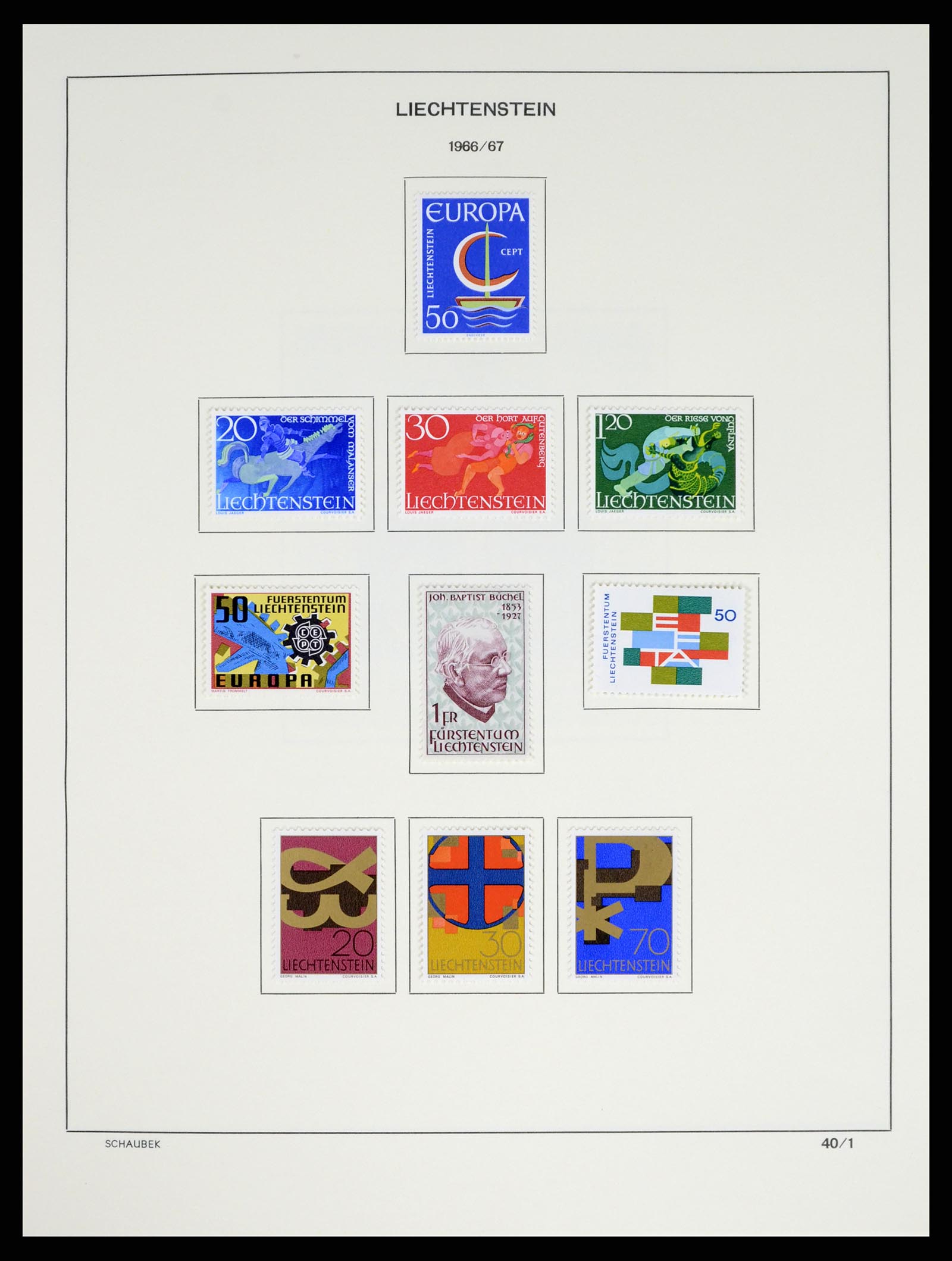 37547 049 - Stamp collection 37547 Liechtenstein 1912-2011.