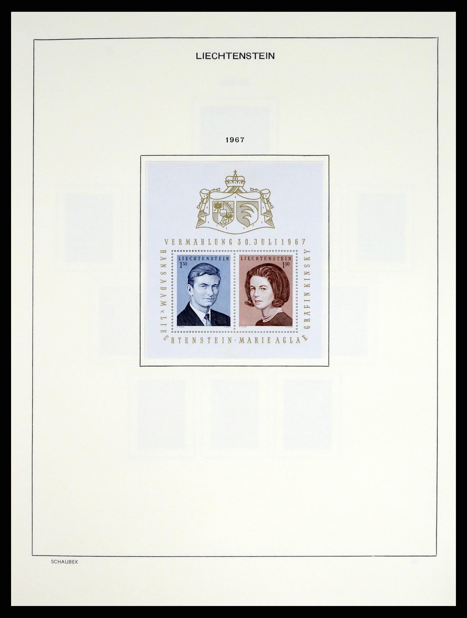 37547 050 - Stamp collection 37547 Liechtenstein 1912-2011.
