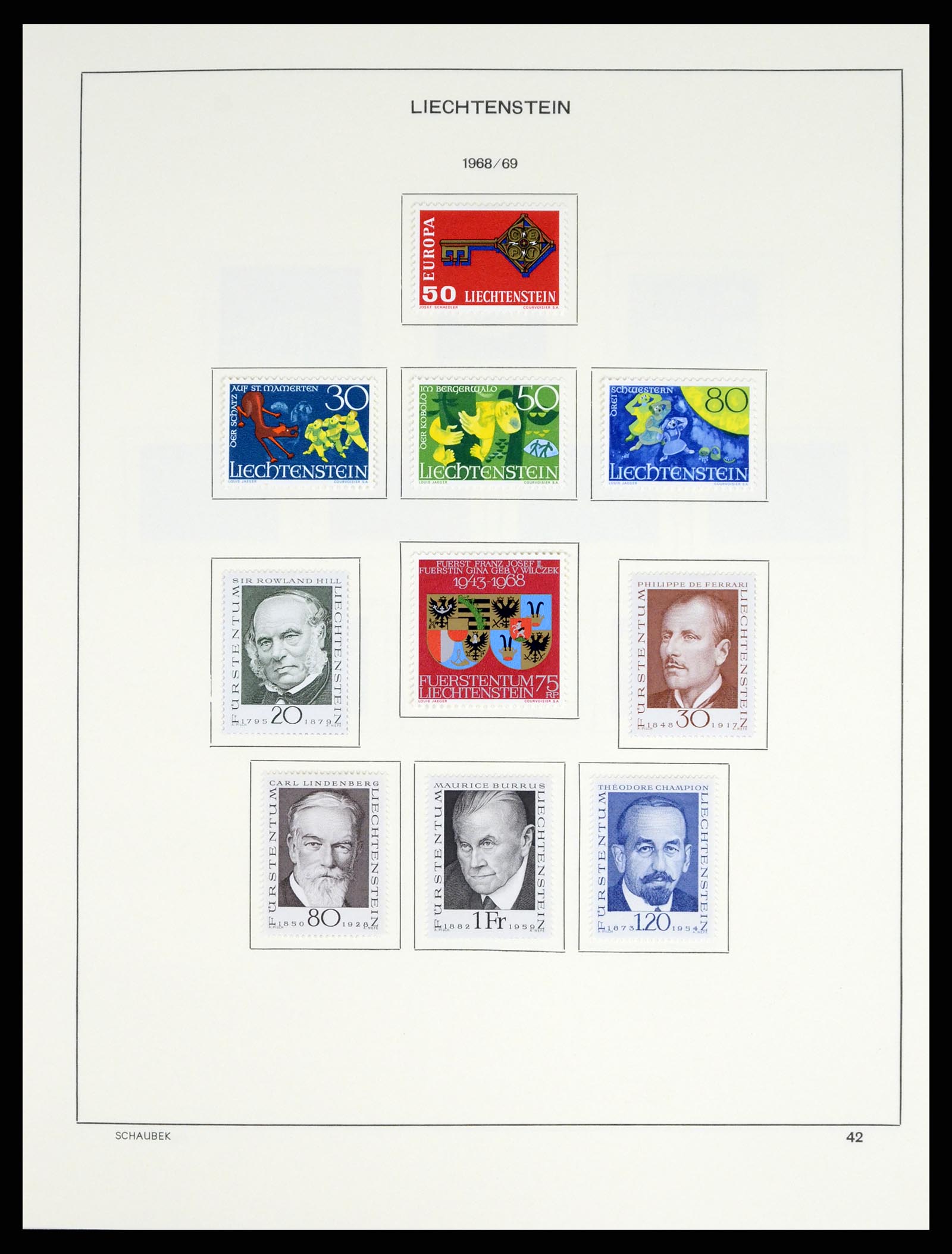 37547 052 - Postzegelverzameling 37547 Liechtenstein 1912-2011.