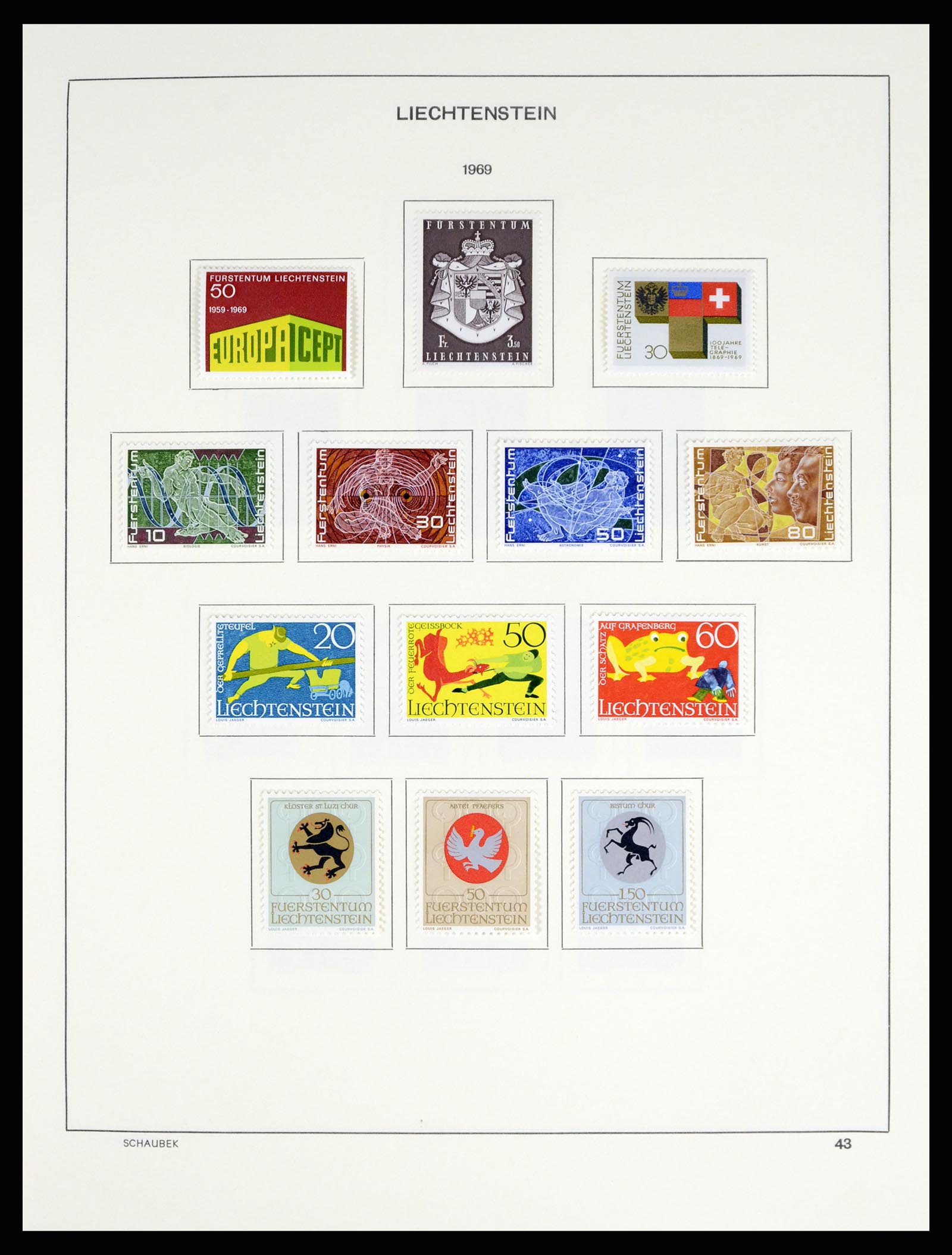 37547 053 - Stamp collection 37547 Liechtenstein 1912-2011.