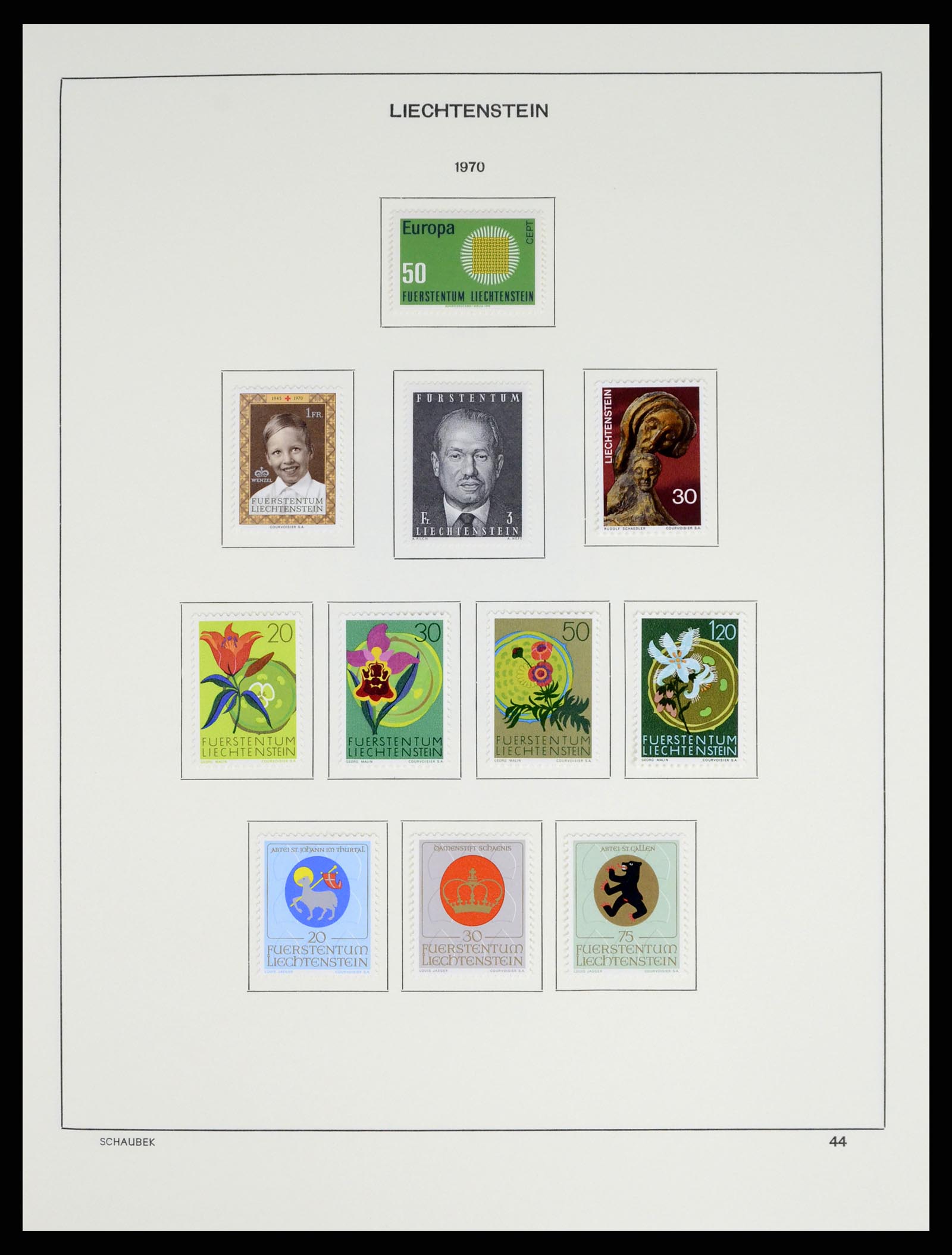 37547 054 - Stamp collection 37547 Liechtenstein 1912-2011.