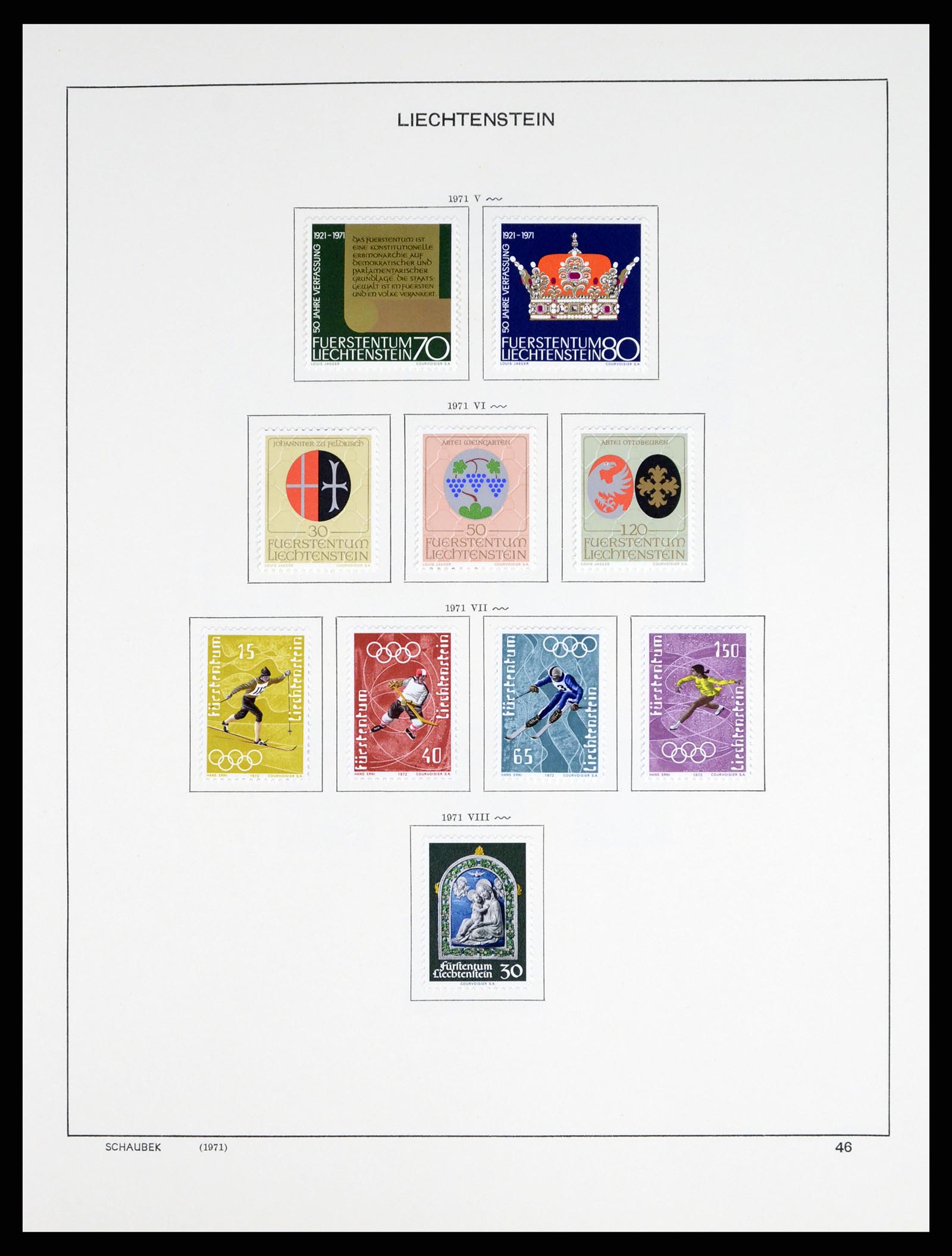 37547 057 - Stamp collection 37547 Liechtenstein 1912-2011.