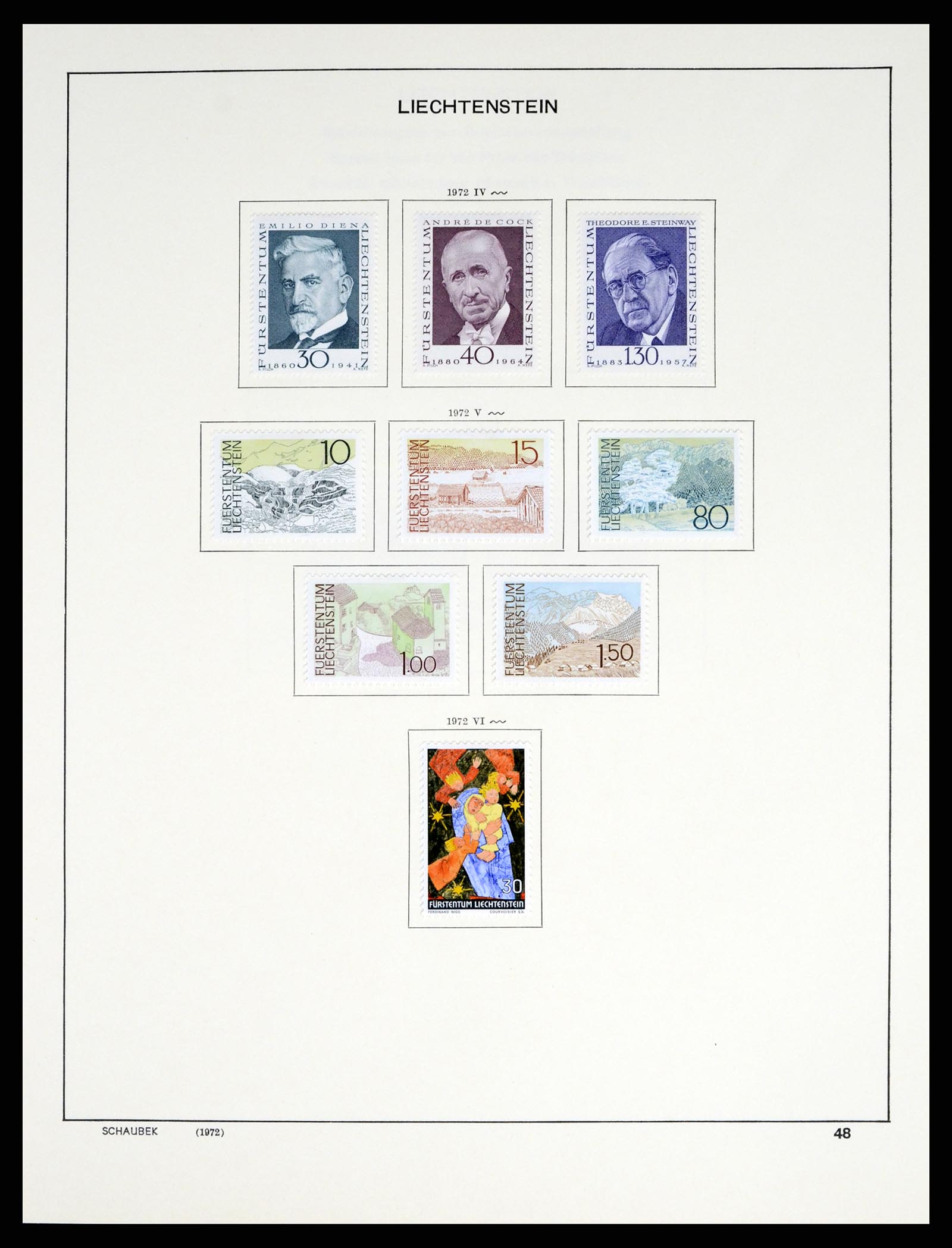 37547 059 - Stamp collection 37547 Liechtenstein 1912-2011.