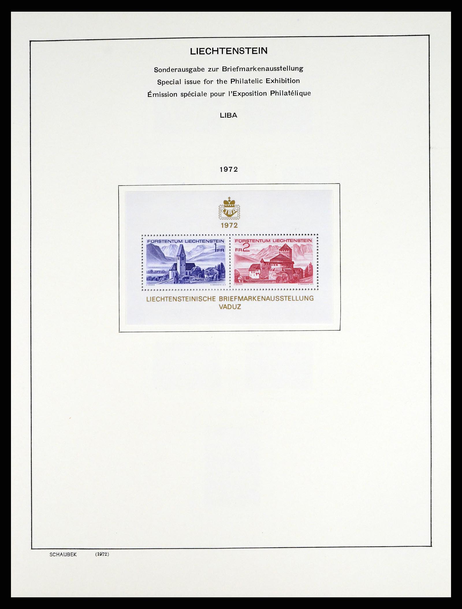 37547 060 - Stamp collection 37547 Liechtenstein 1912-2011.
