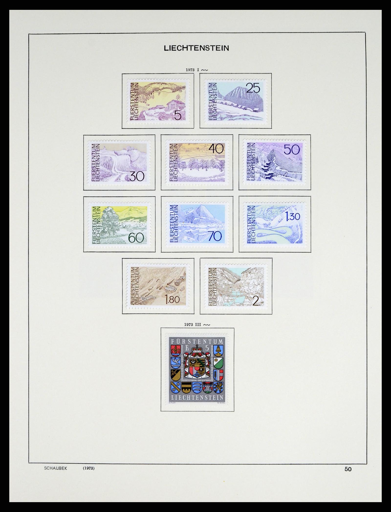 37547 062 - Stamp collection 37547 Liechtenstein 1912-2011.