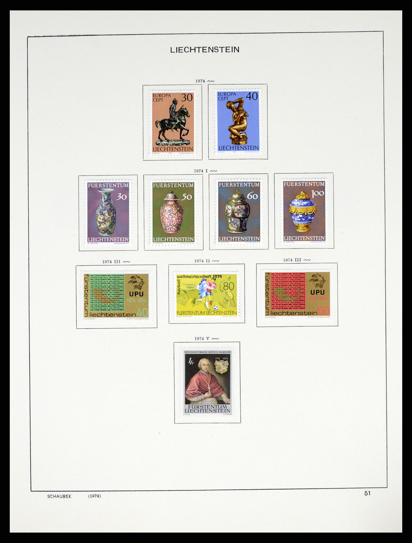 37547 063 - Stamp collection 37547 Liechtenstein 1912-2011.