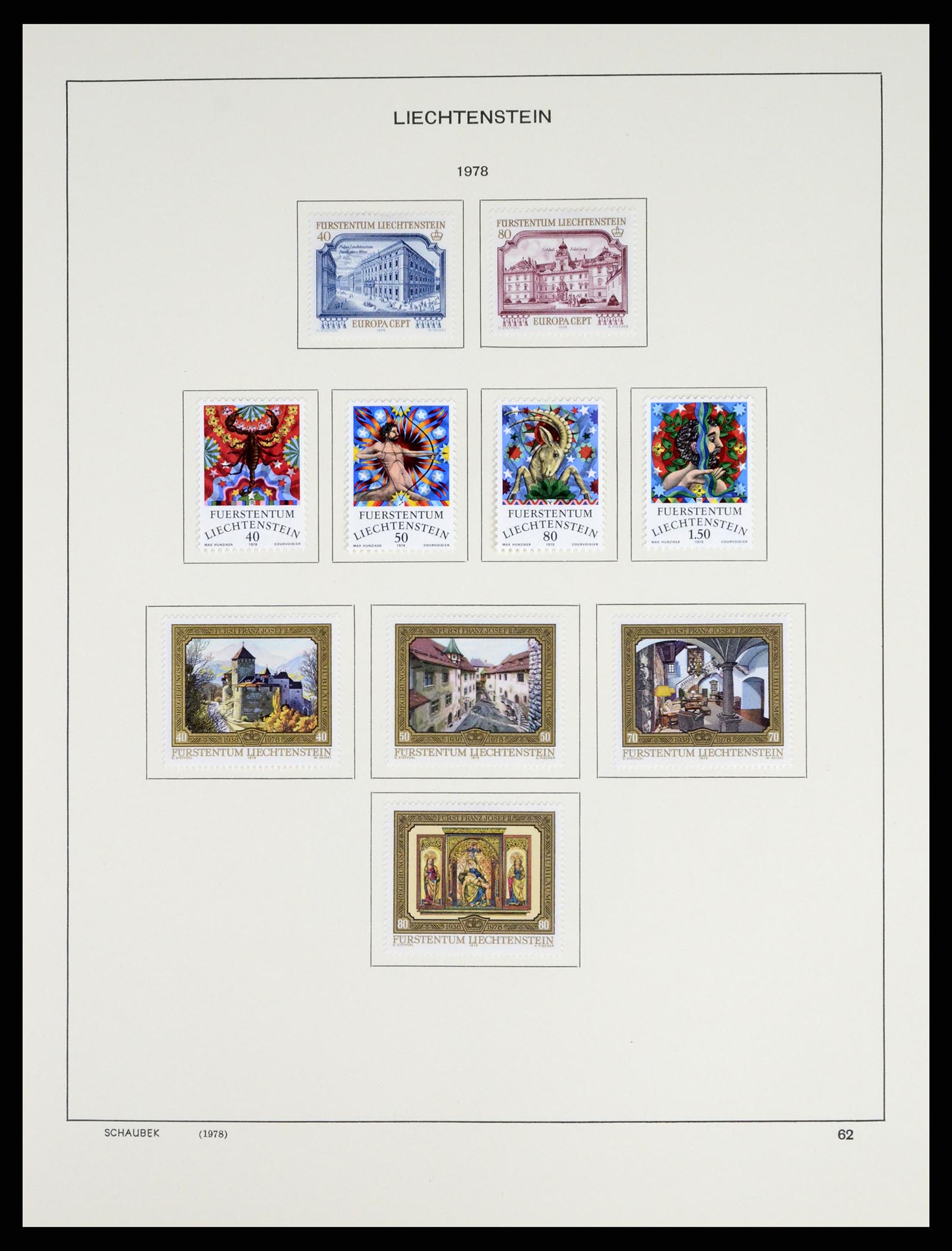 37547 075 - Stamp collection 37547 Liechtenstein 1912-2011.