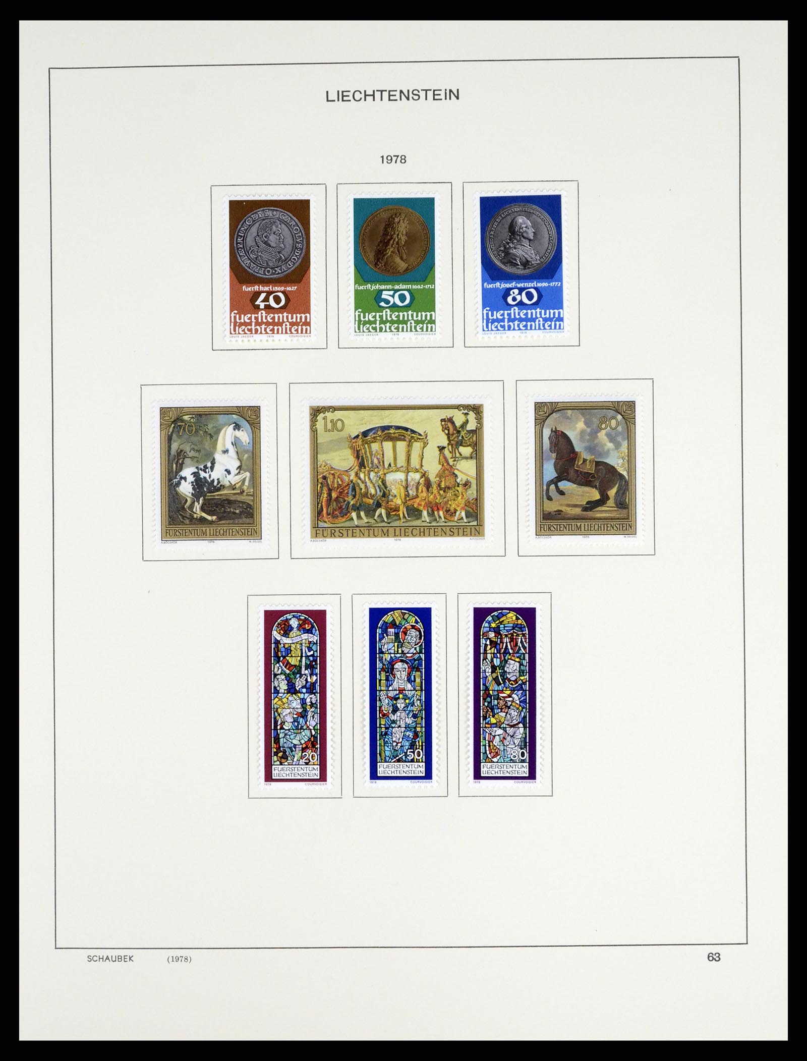 37547 076 - Stamp collection 37547 Liechtenstein 1912-2011.