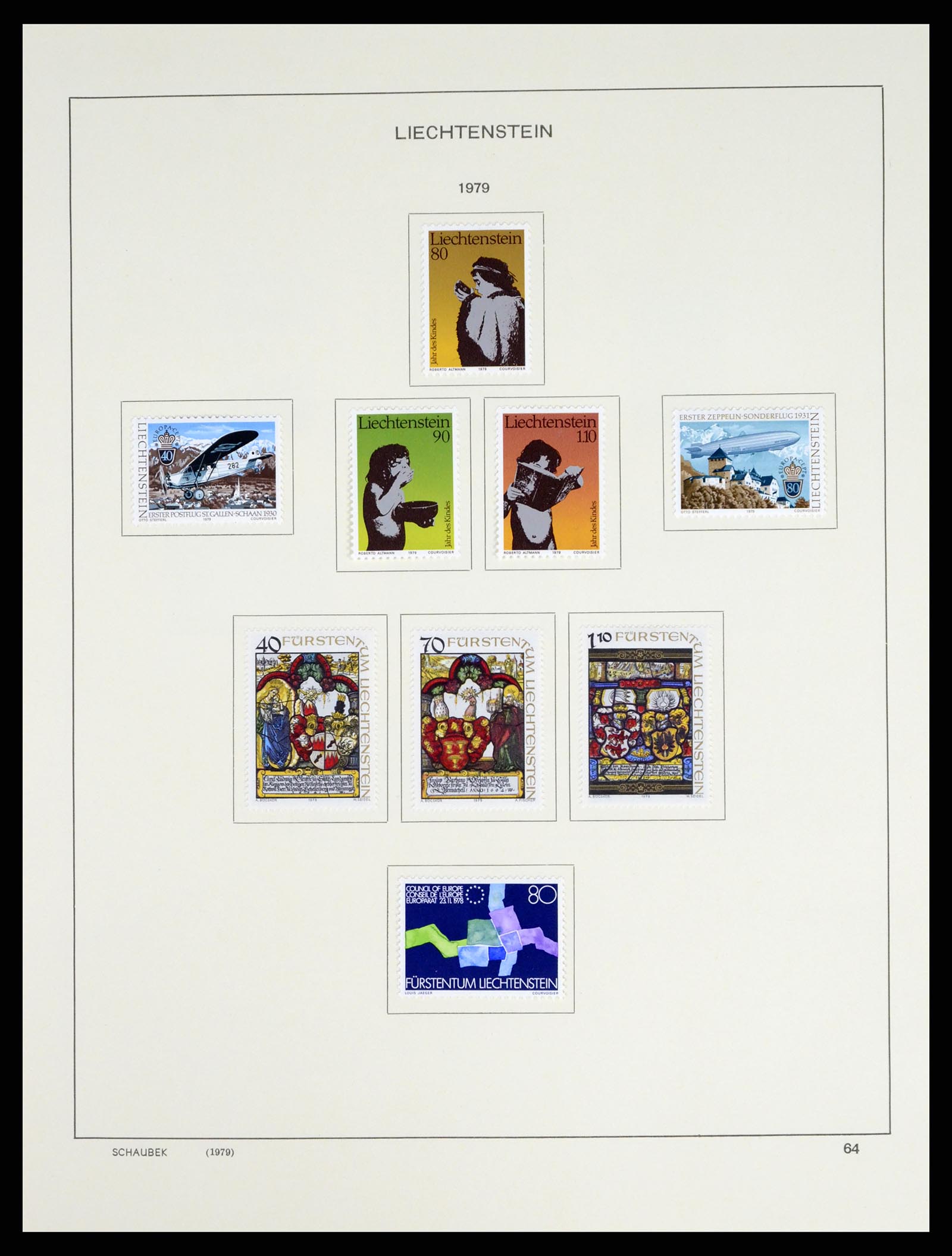 37547 077 - Stamp collection 37547 Liechtenstein 1912-2011.